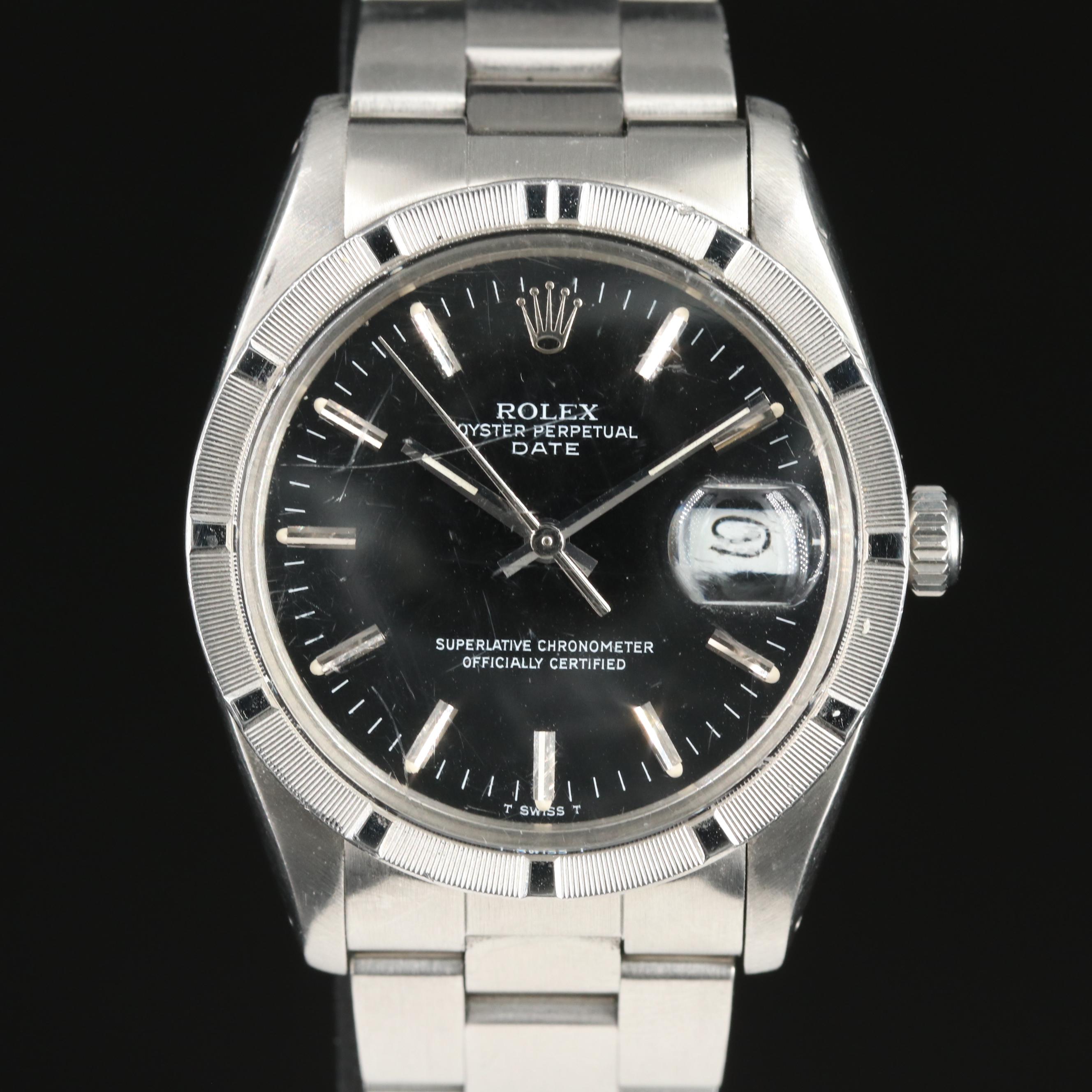 1984 Rolex Oyster Perpetual Date 34MM Steel Watch