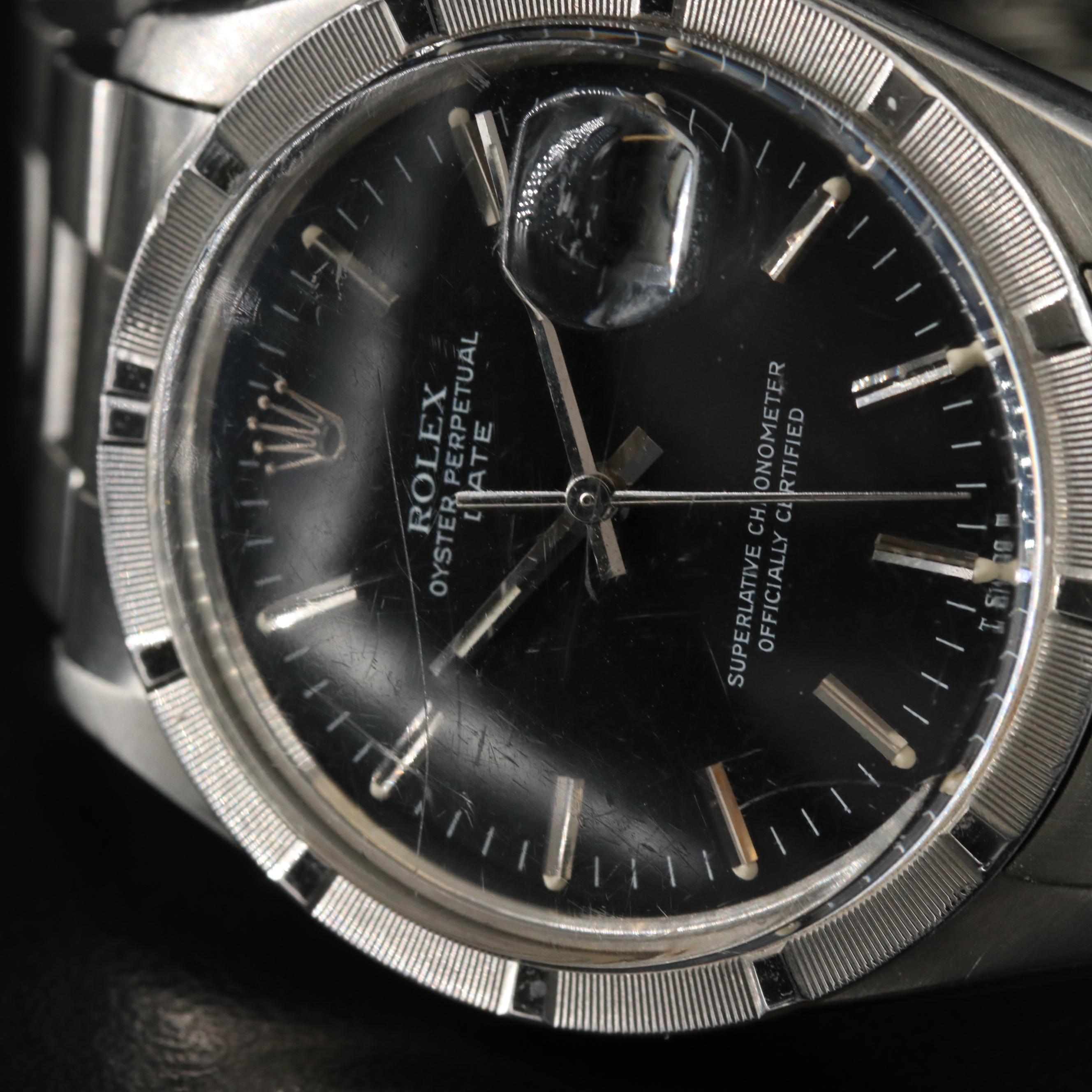 1984 Rolex Oyster Perpetual Date 34MM Steel Watch