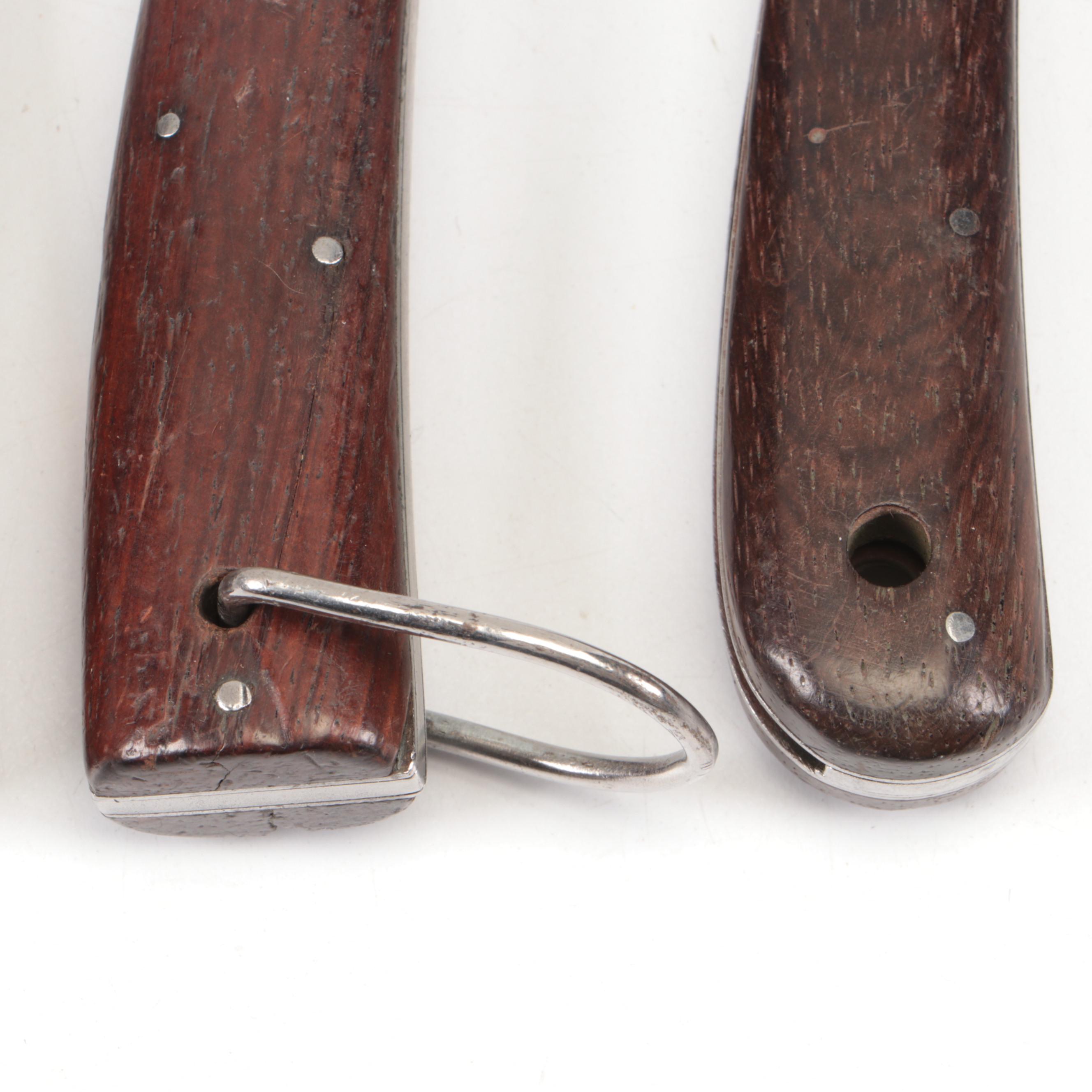 Schrade, Robeson Shuredge and Other Folding Hawkbill Knives, Vintage