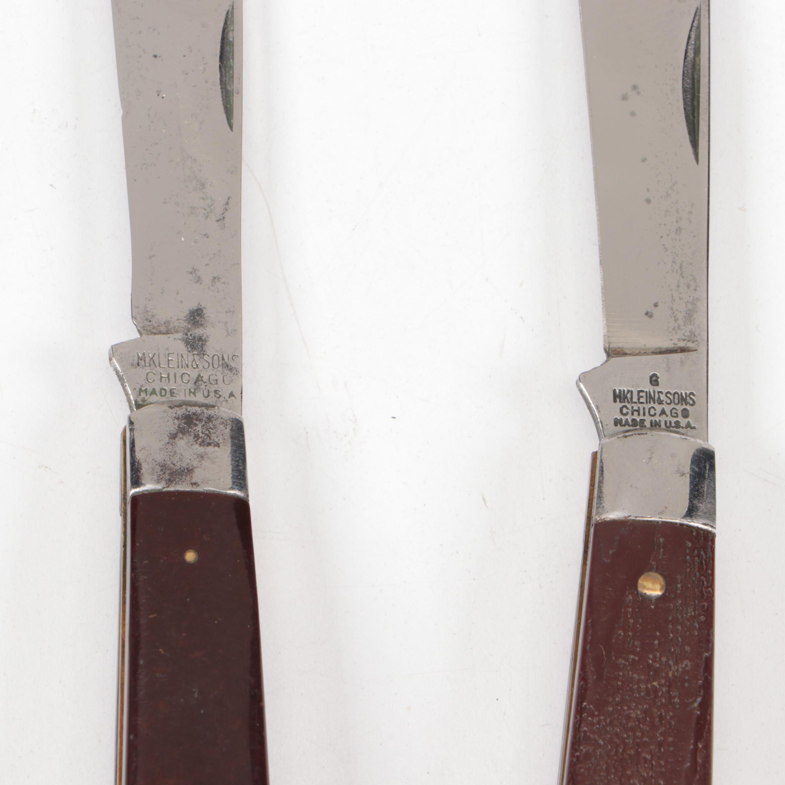 Schrade, Robeson Shuredge and Other Folding Hawkbill Knives, Vintage