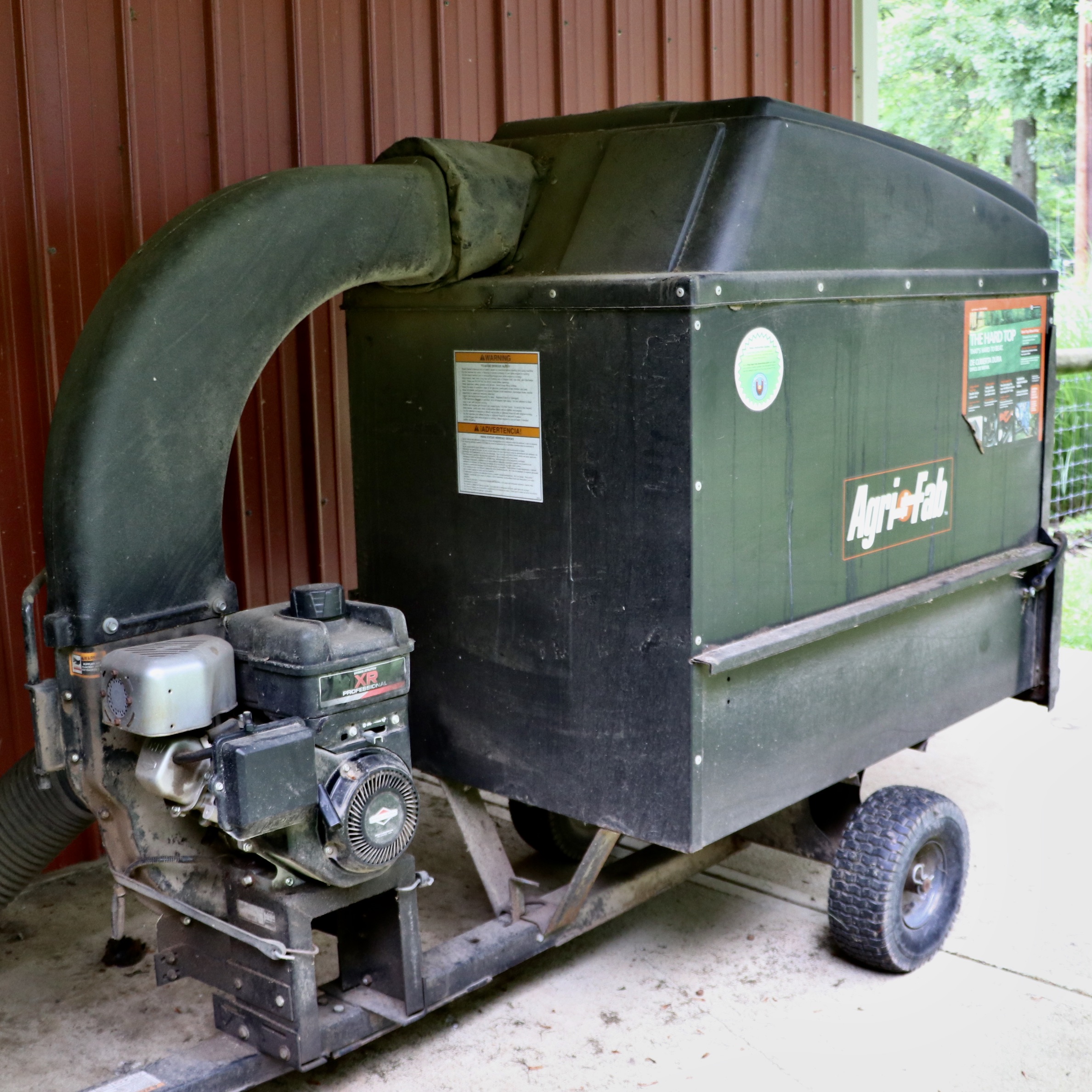 AgriFab Hard Top Mow-N-Vac Lawn Vacuum