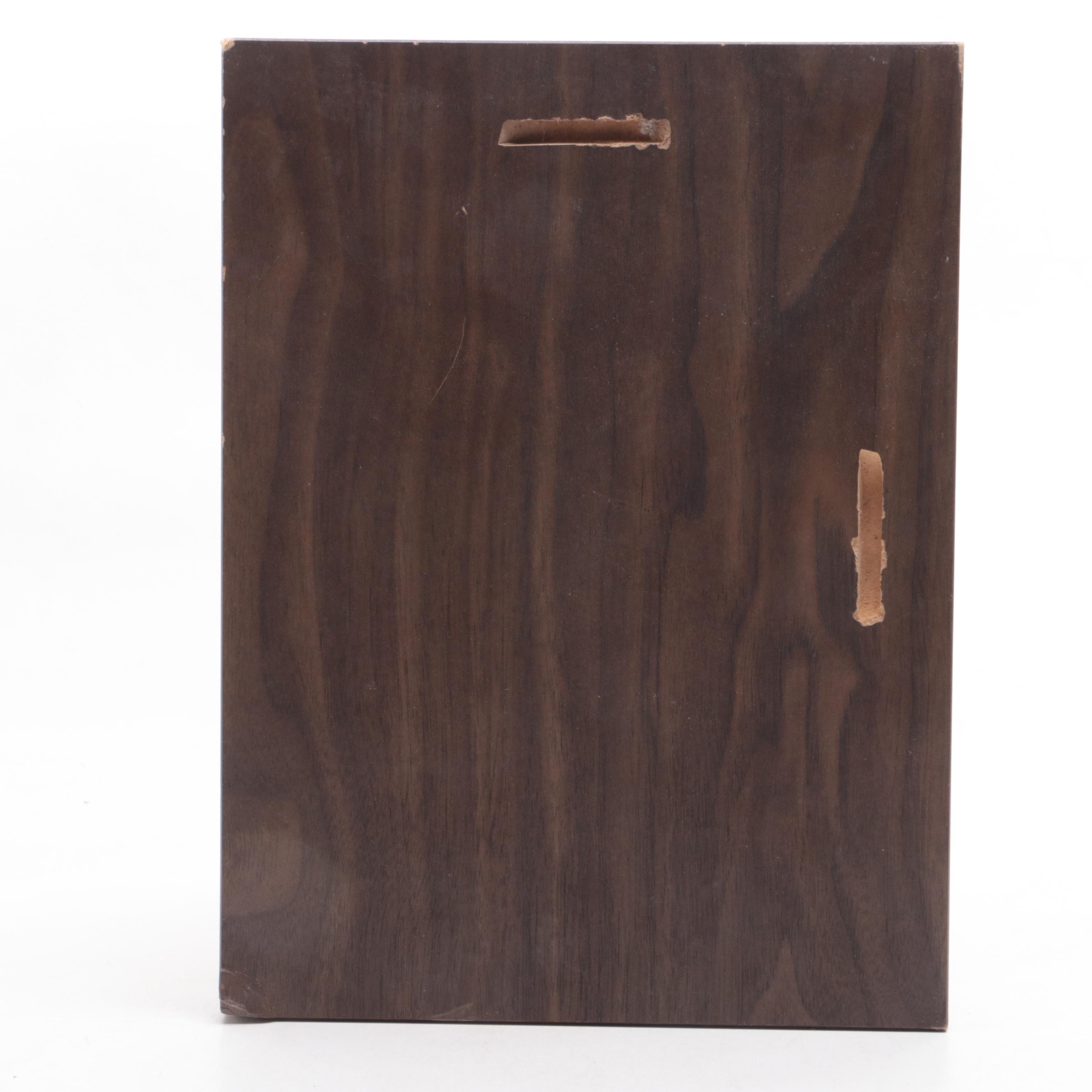 Johnny Unitas Signed Baltimore Colts Football Print with Display