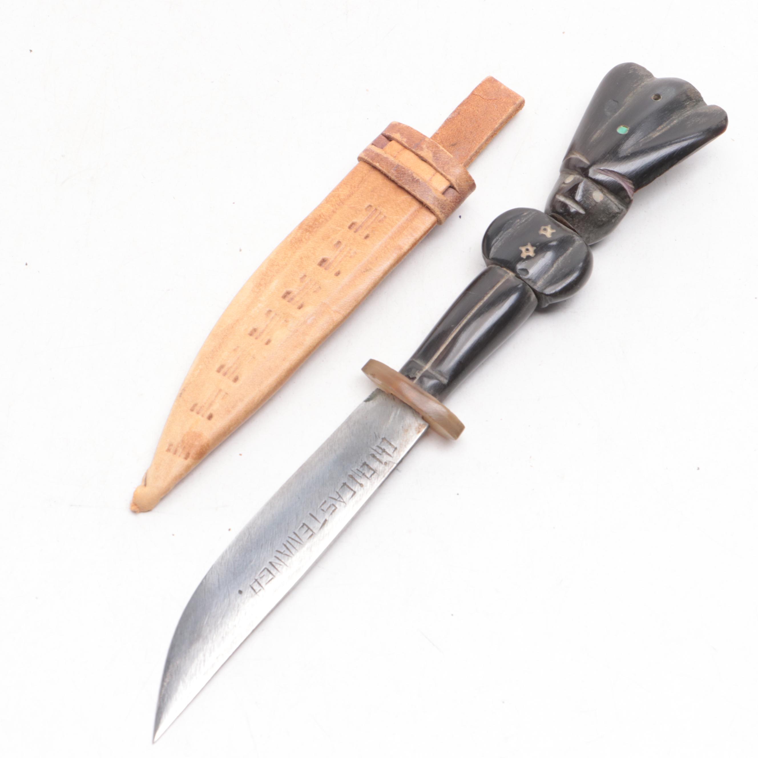 Royal Canadian Mounted Police Fixed Blade Knife and Sheath with Other Knives EBTH