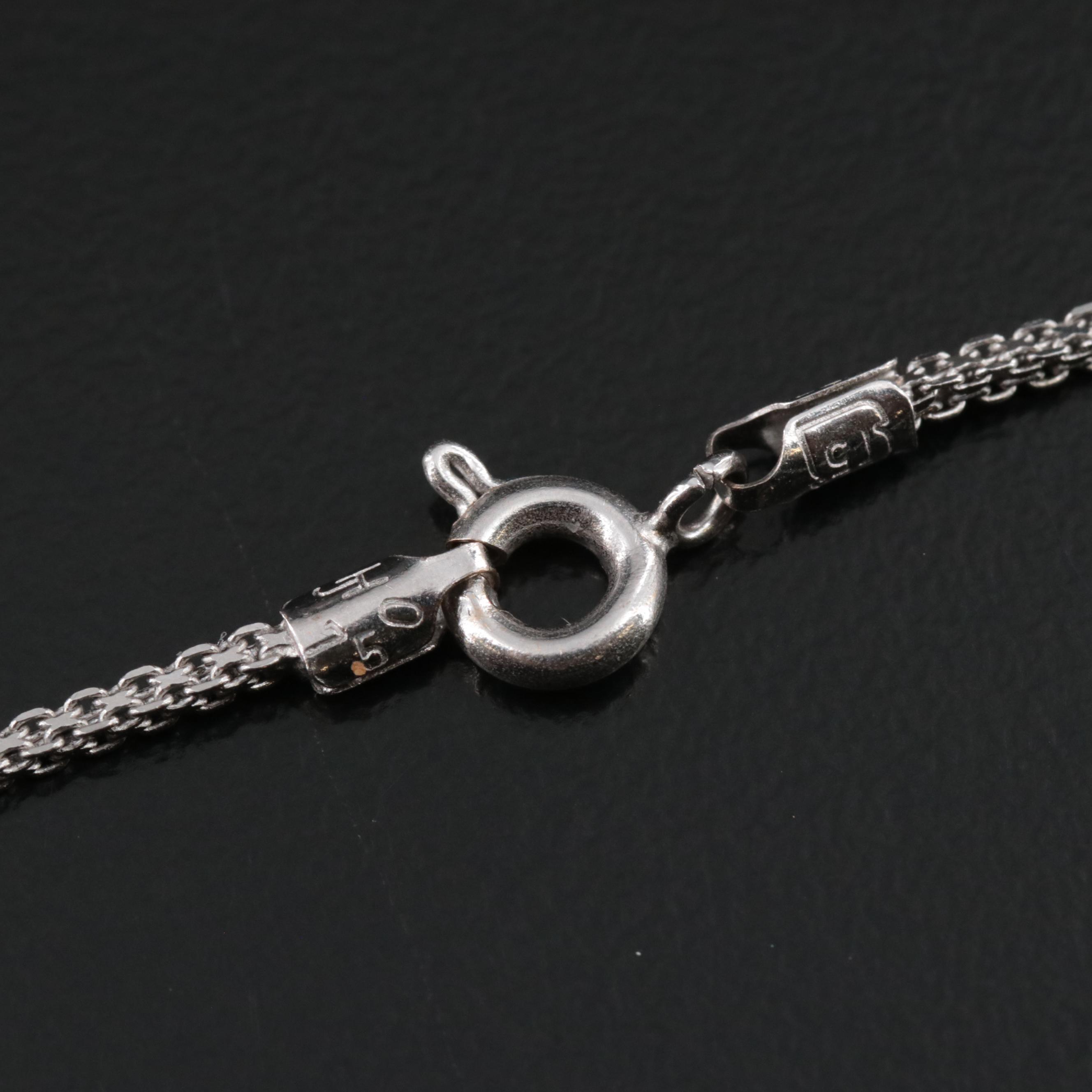 18K Turquoise and Diamond Pendant Necklace