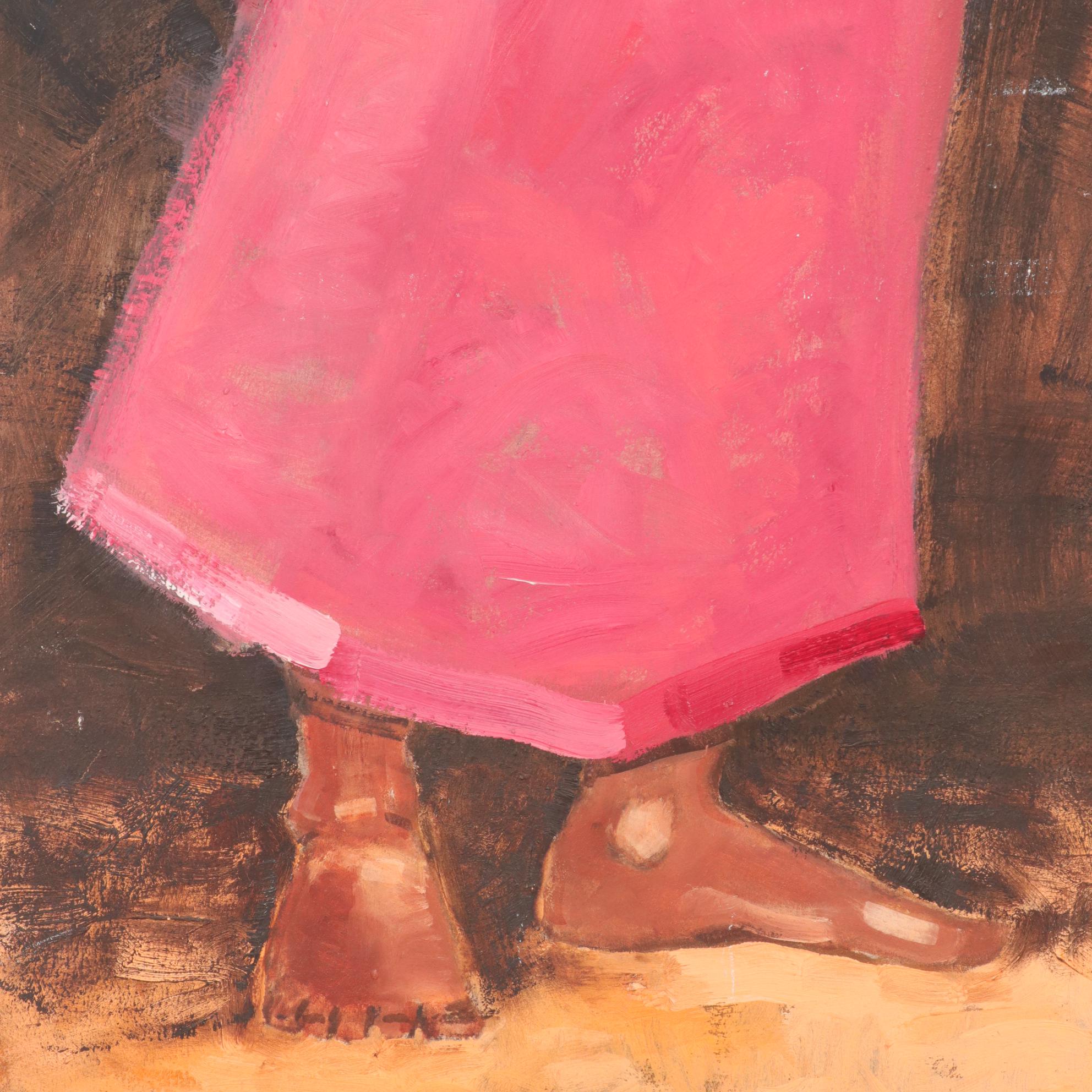 Bob Ragland Female Figure Study Oil Painting, 1973