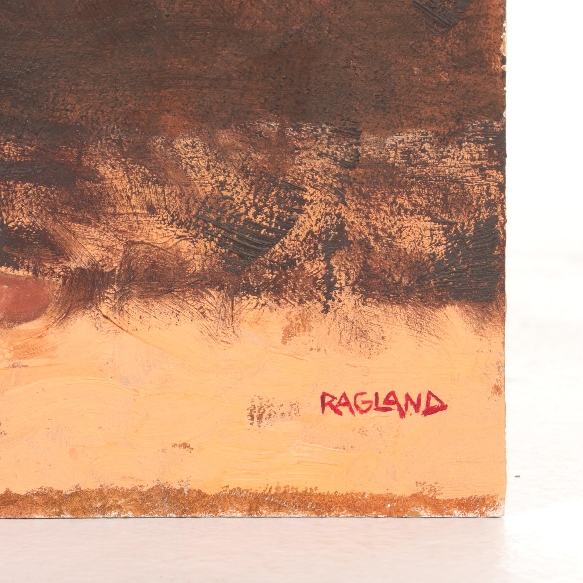 Bob Ragland Female Figure Study Oil Painting, 1973