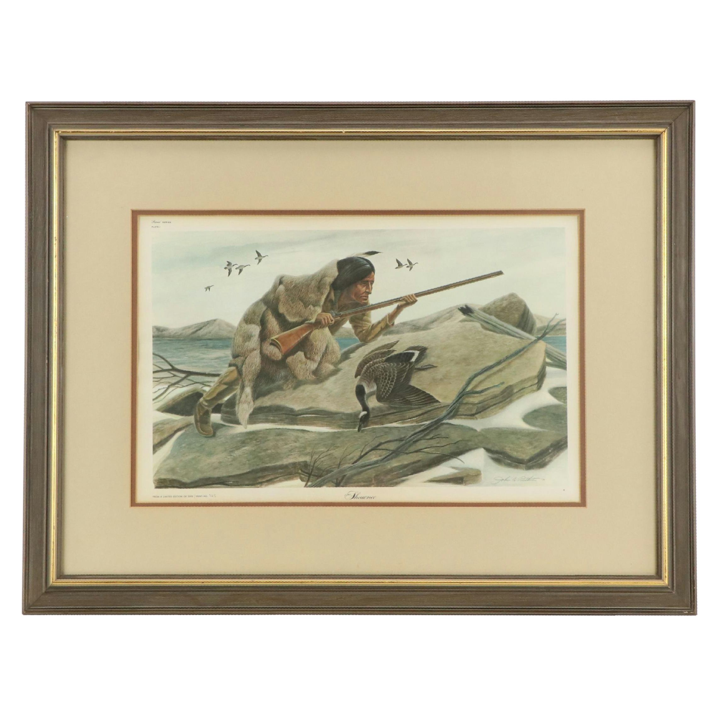John Ruthven Offset Lithograph "Shawnee"