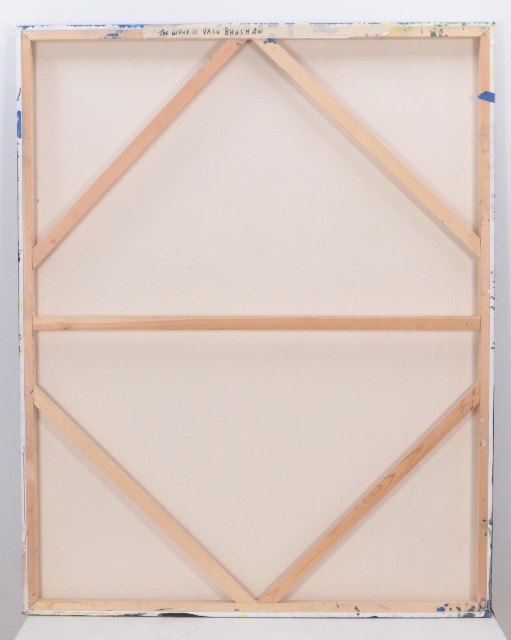 Vasu Bhushan Large-Scale Acrylic Painting of Michael Jackson