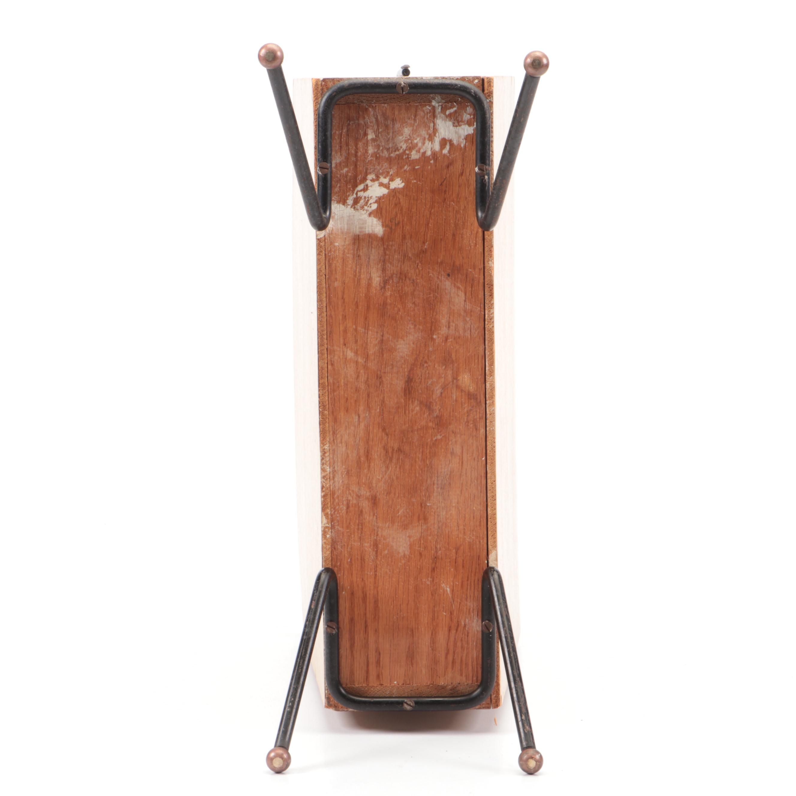 Paul McCobb Style Ash Veneer Magazine Rack, Mid-20th Century
