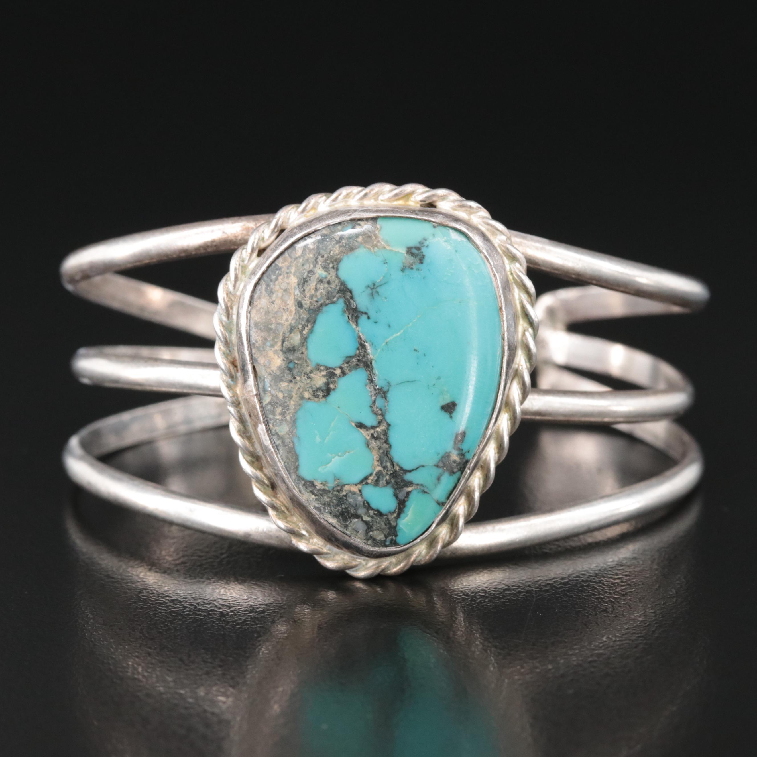 Sterling Turquoise Cuff Bracelet