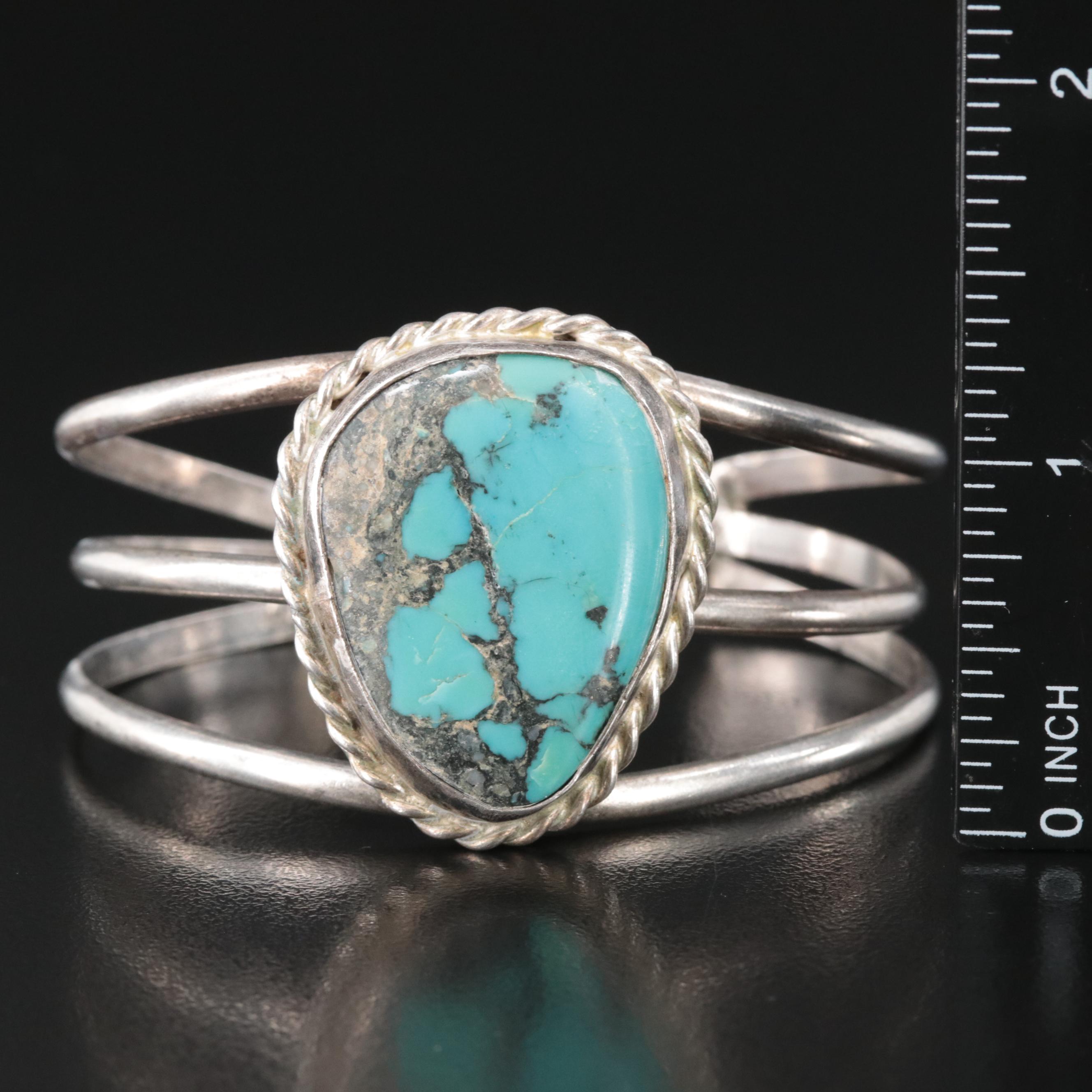 Sterling Turquoise Cuff Bracelet