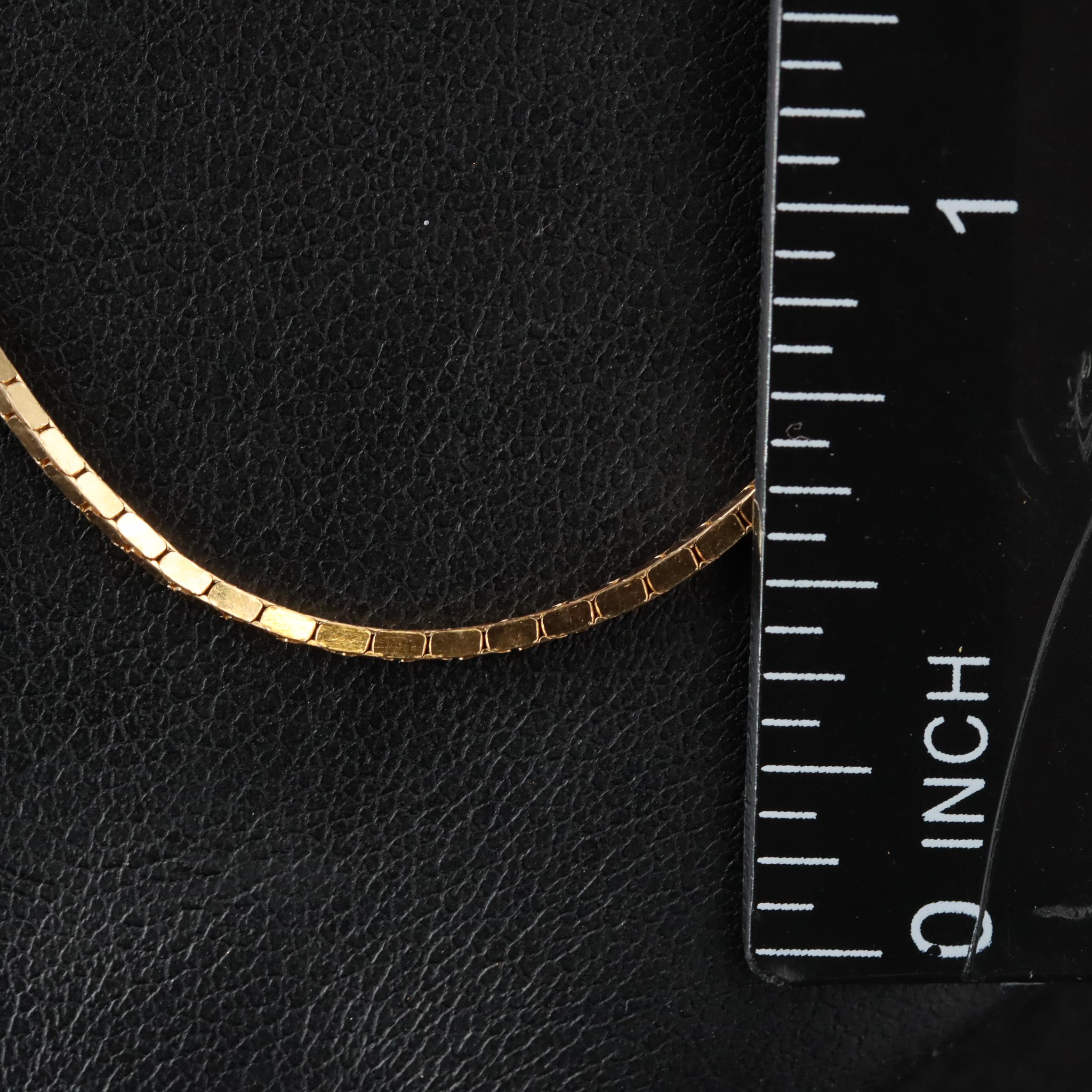 14K Box Chain Necklace