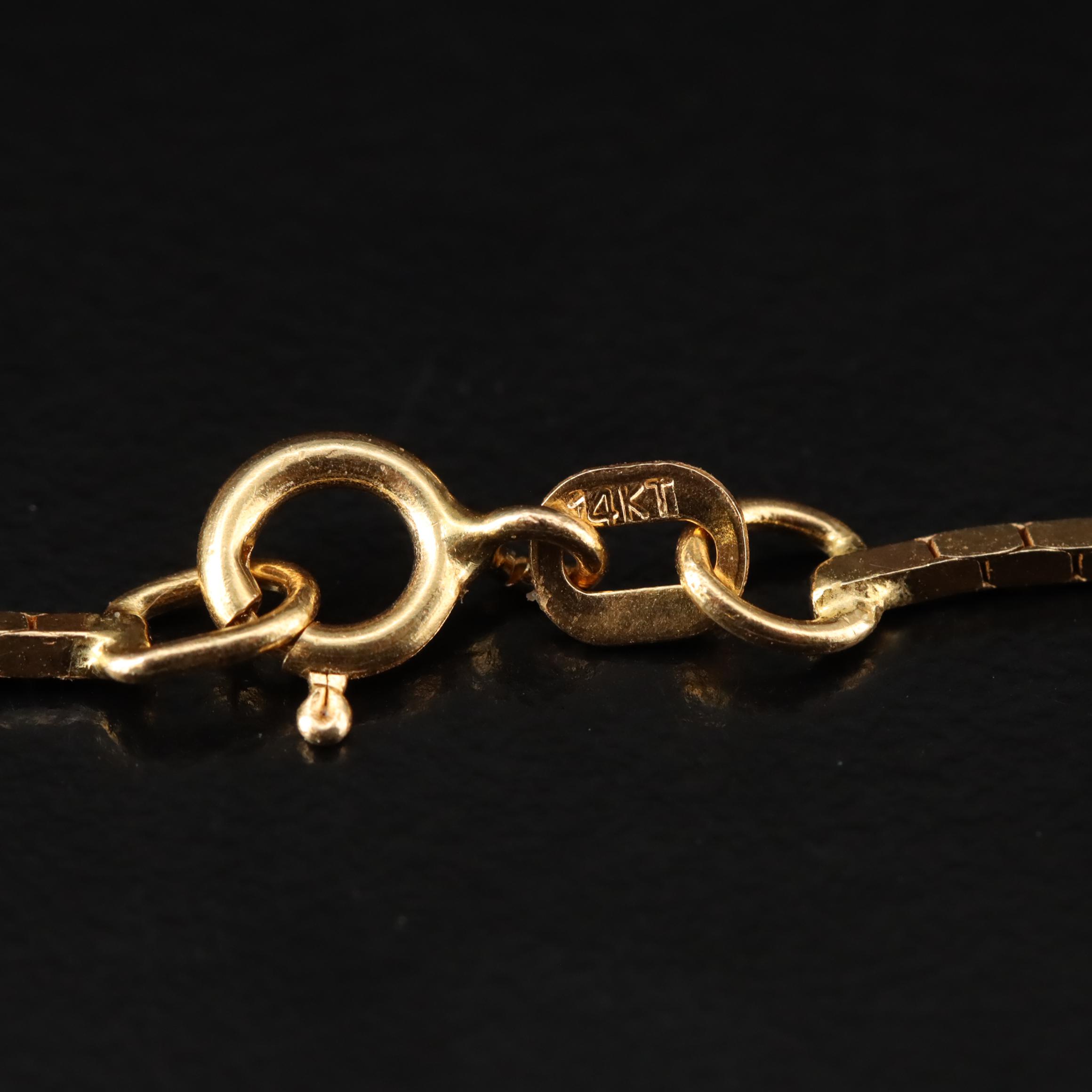 14K Box Chain Necklace