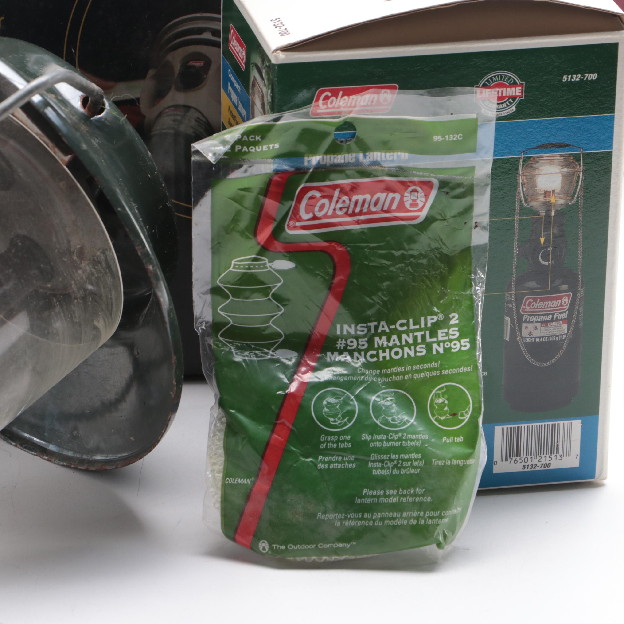 Coleman Propane Catalytic Heater and Lanterns with Other Outdoor Gear