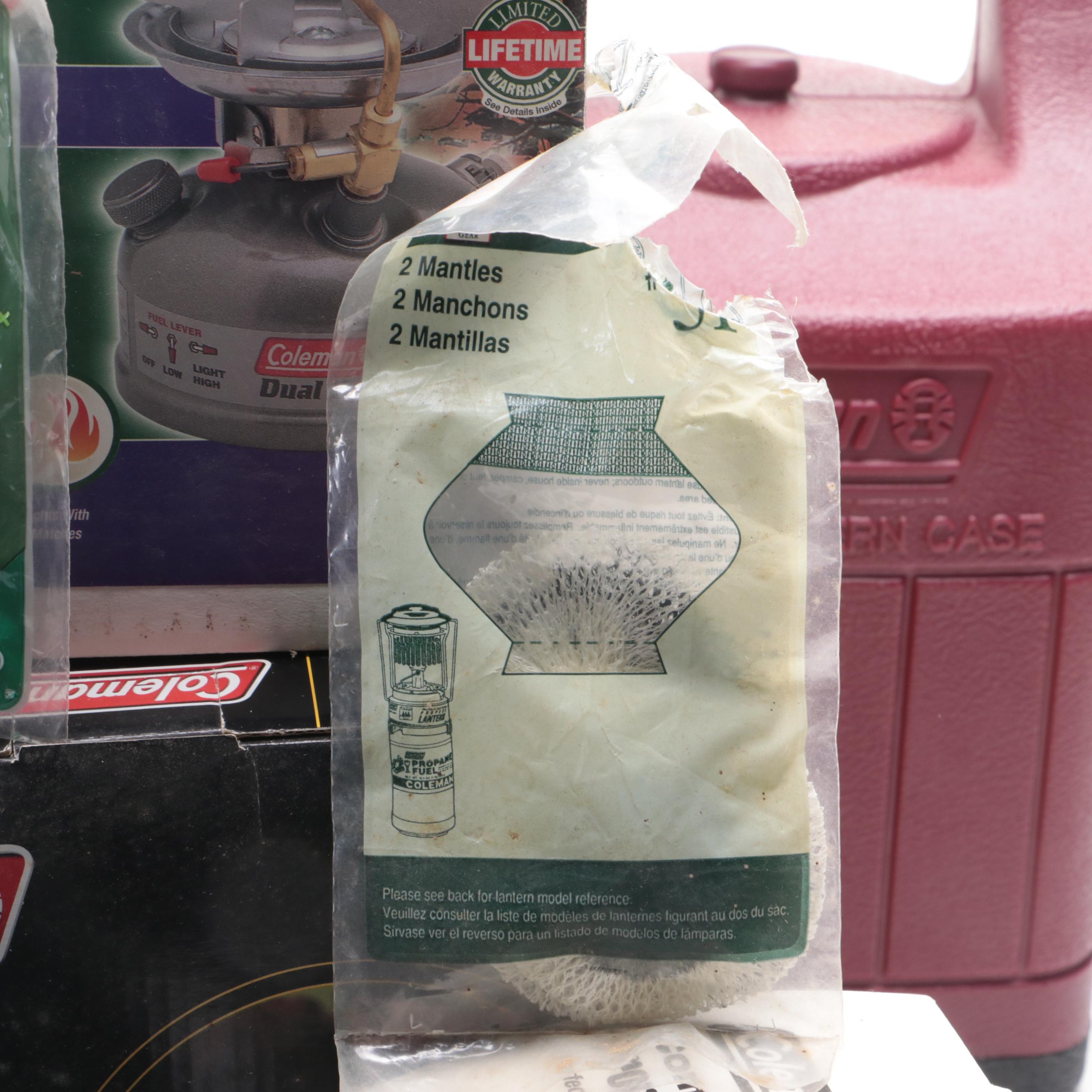 Coleman Propane Catalytic Heater and Lanterns with Other Outdoor Gear