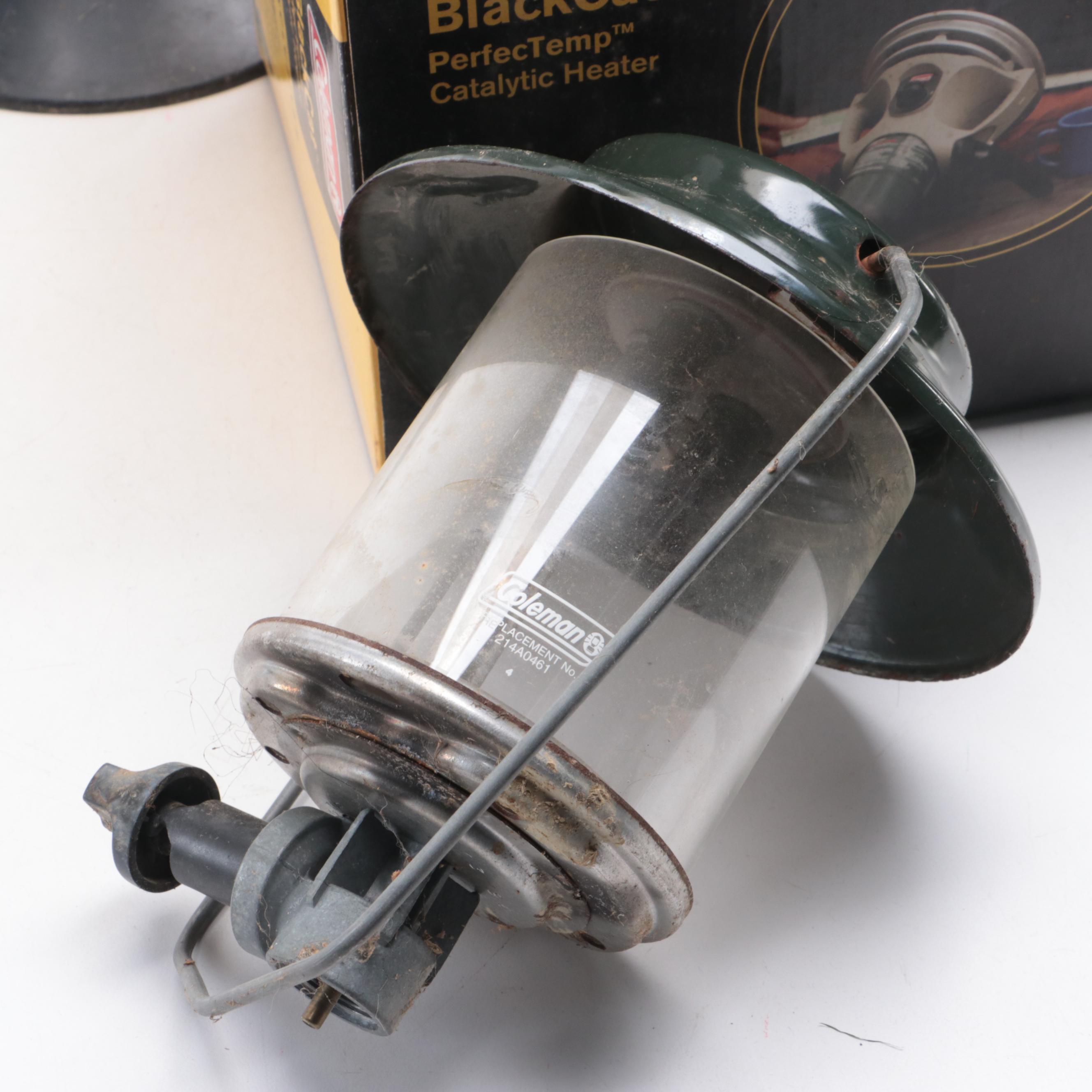 Coleman Propane Catalytic Heater and Lanterns with Other Outdoor Gear