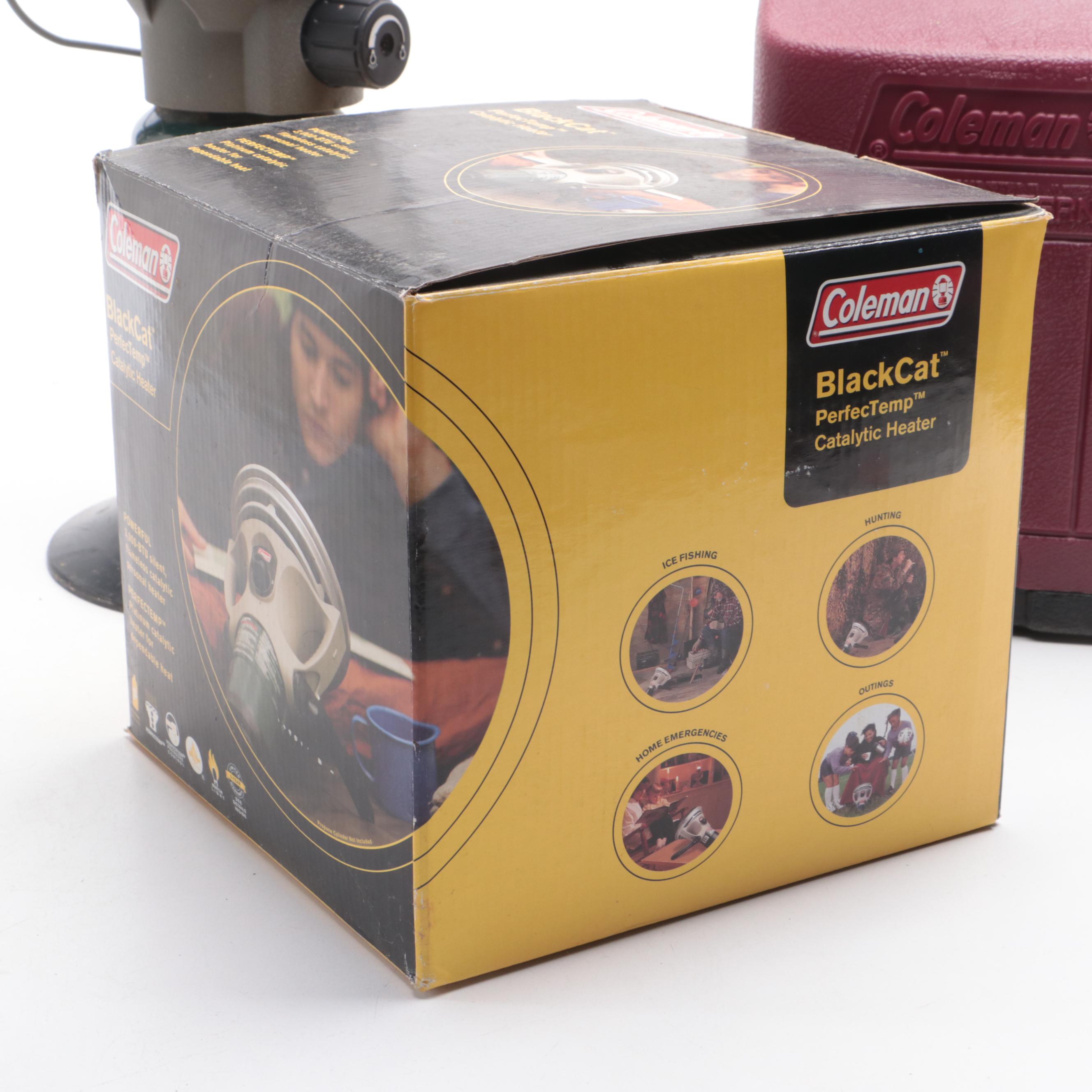 Coleman Propane Catalytic Heater and Lanterns with Other Outdoor Gear