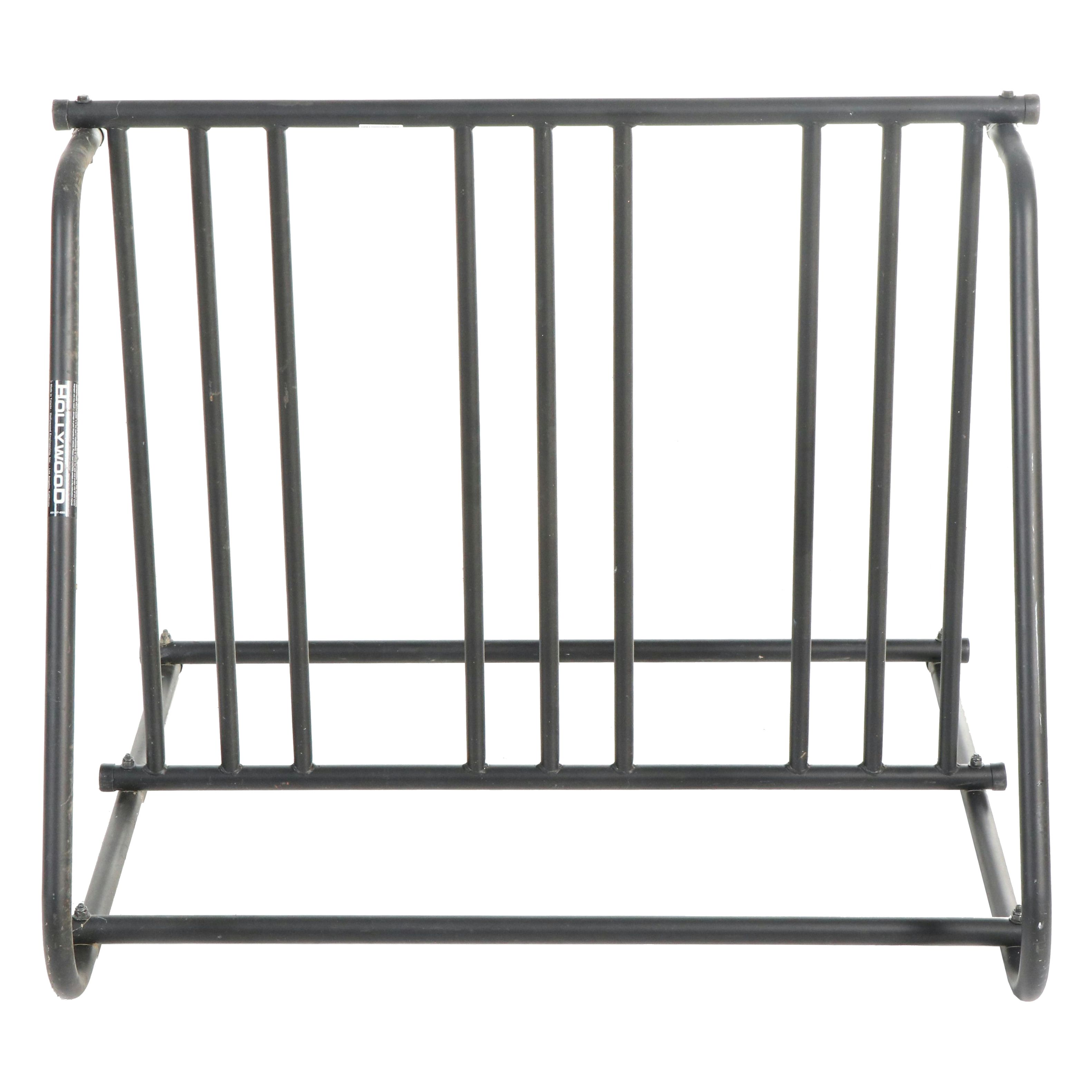 Hollywood Black Enameled Aluminum Six-Stall Bicycle Rack