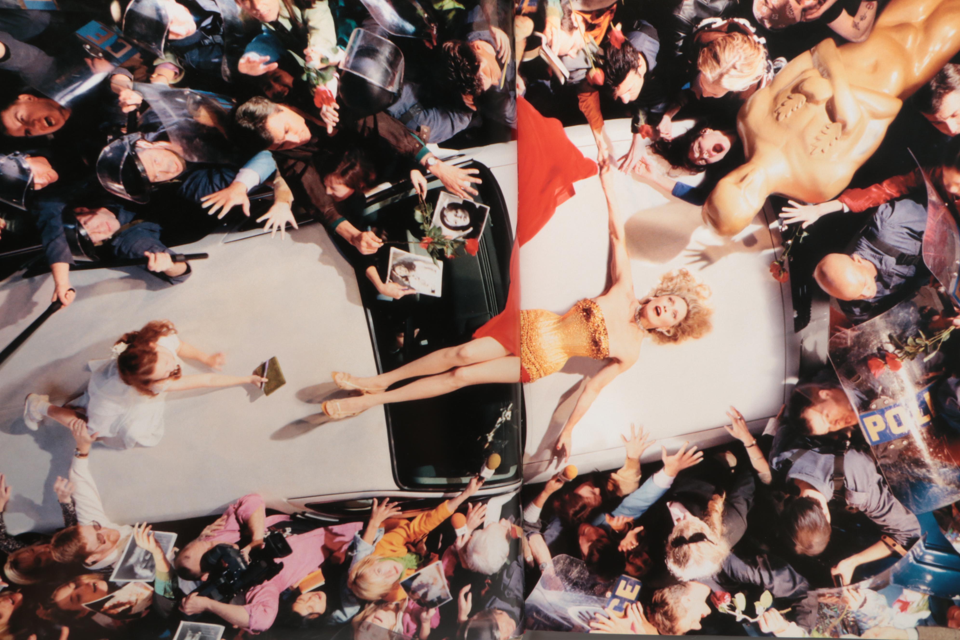 First Edition "Vanity Fair's Hollywood" with Other Book and Crystal Vase