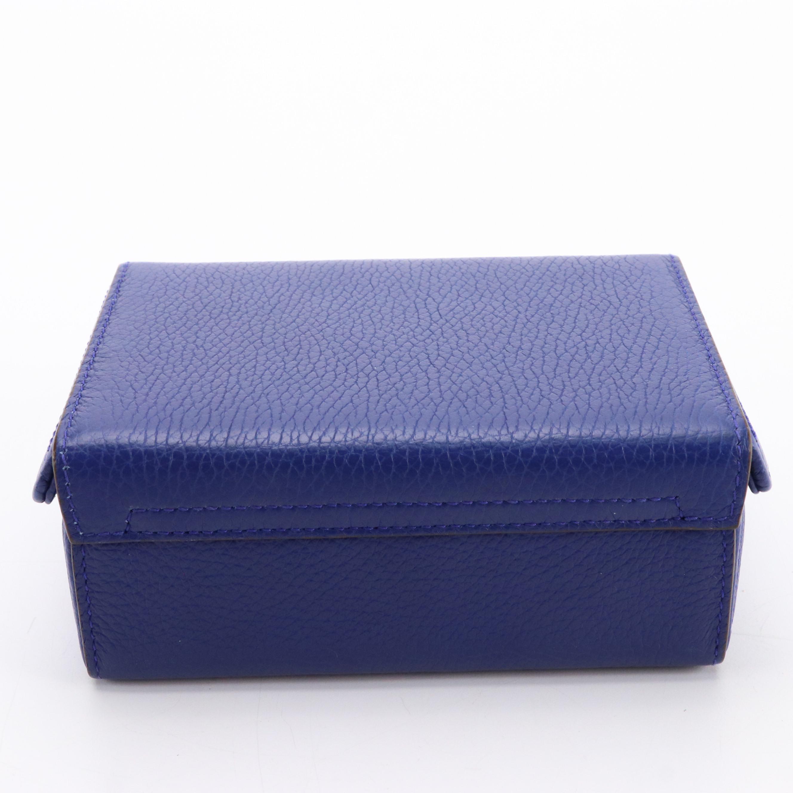 Mark Cross Grain Leather Grace Box Purse with Leather and Chain Crossbody Straps