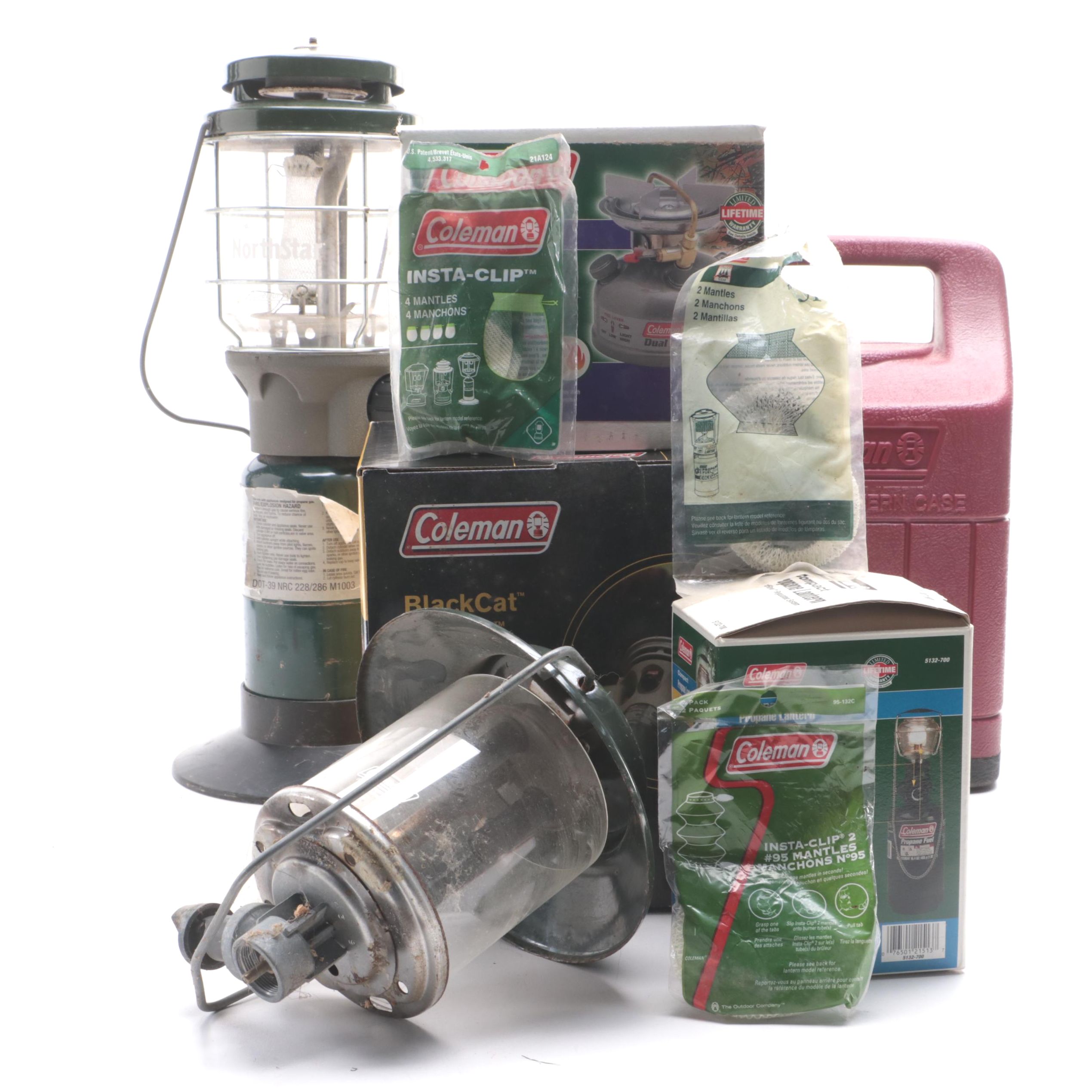 Coleman Propane Catalytic Heater and Lanterns with Other Outdoor Gear