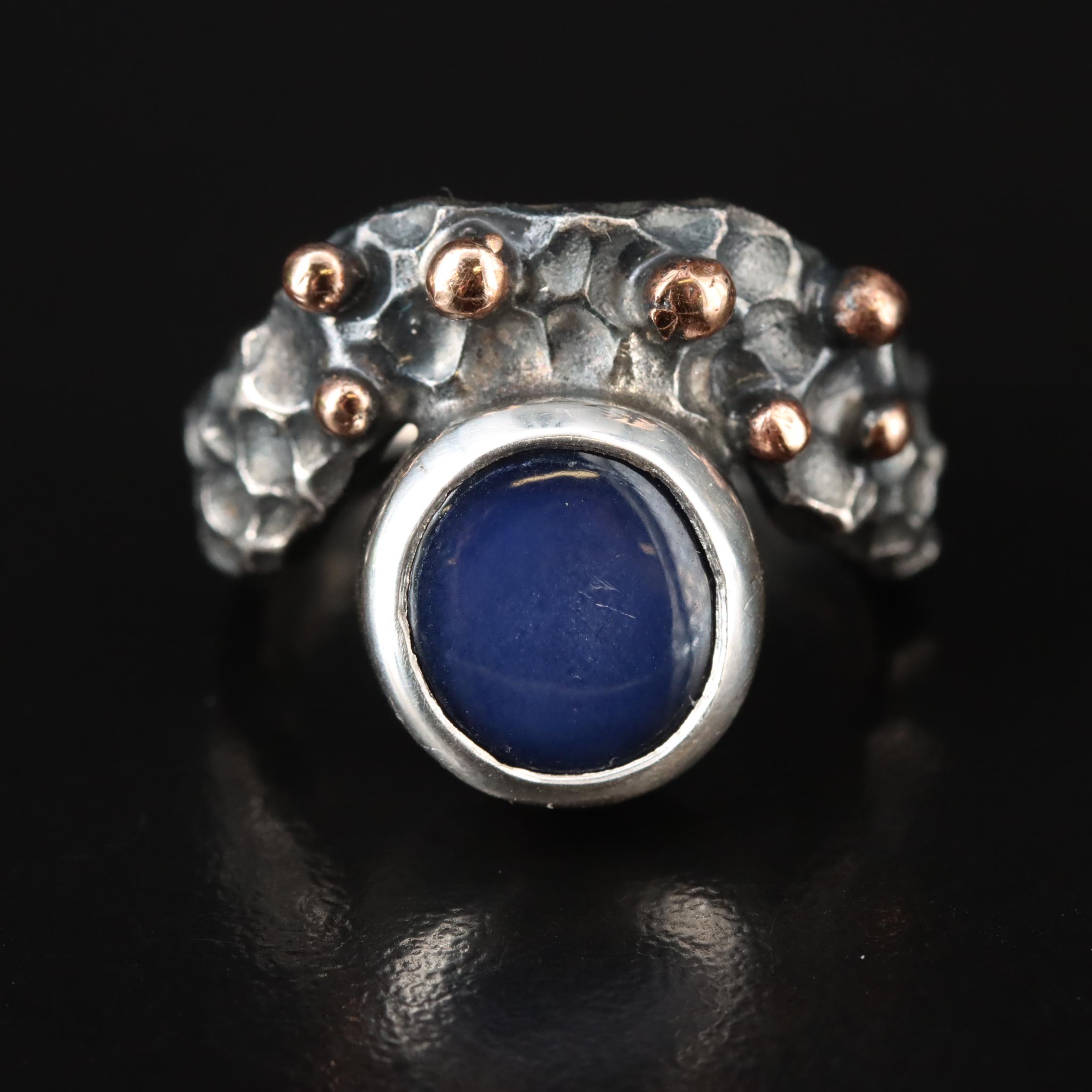 Sterling Star Sapphire Ring