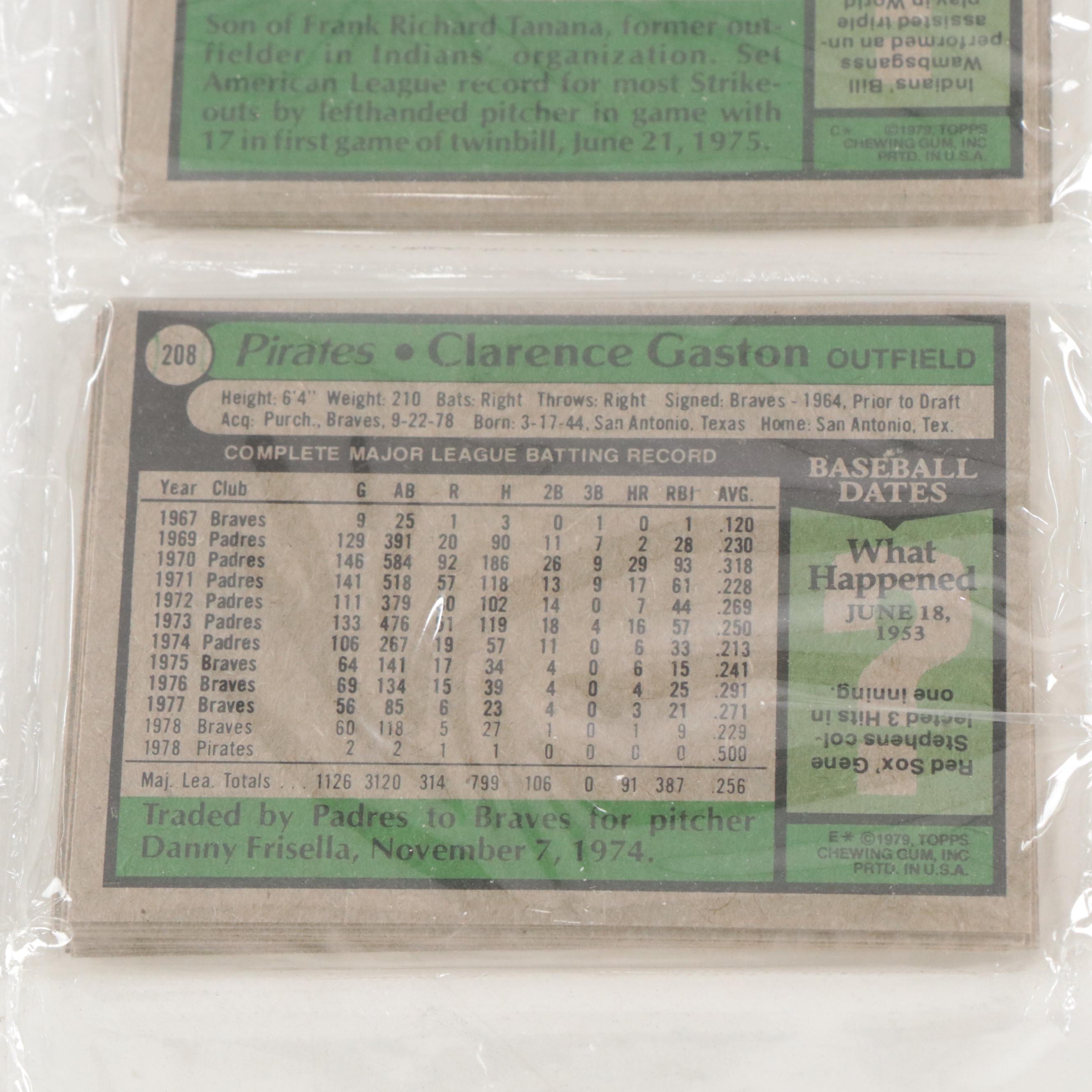 1979 Topps Baseball Sealed Rack Pack Featuring Willie Hernandez and More