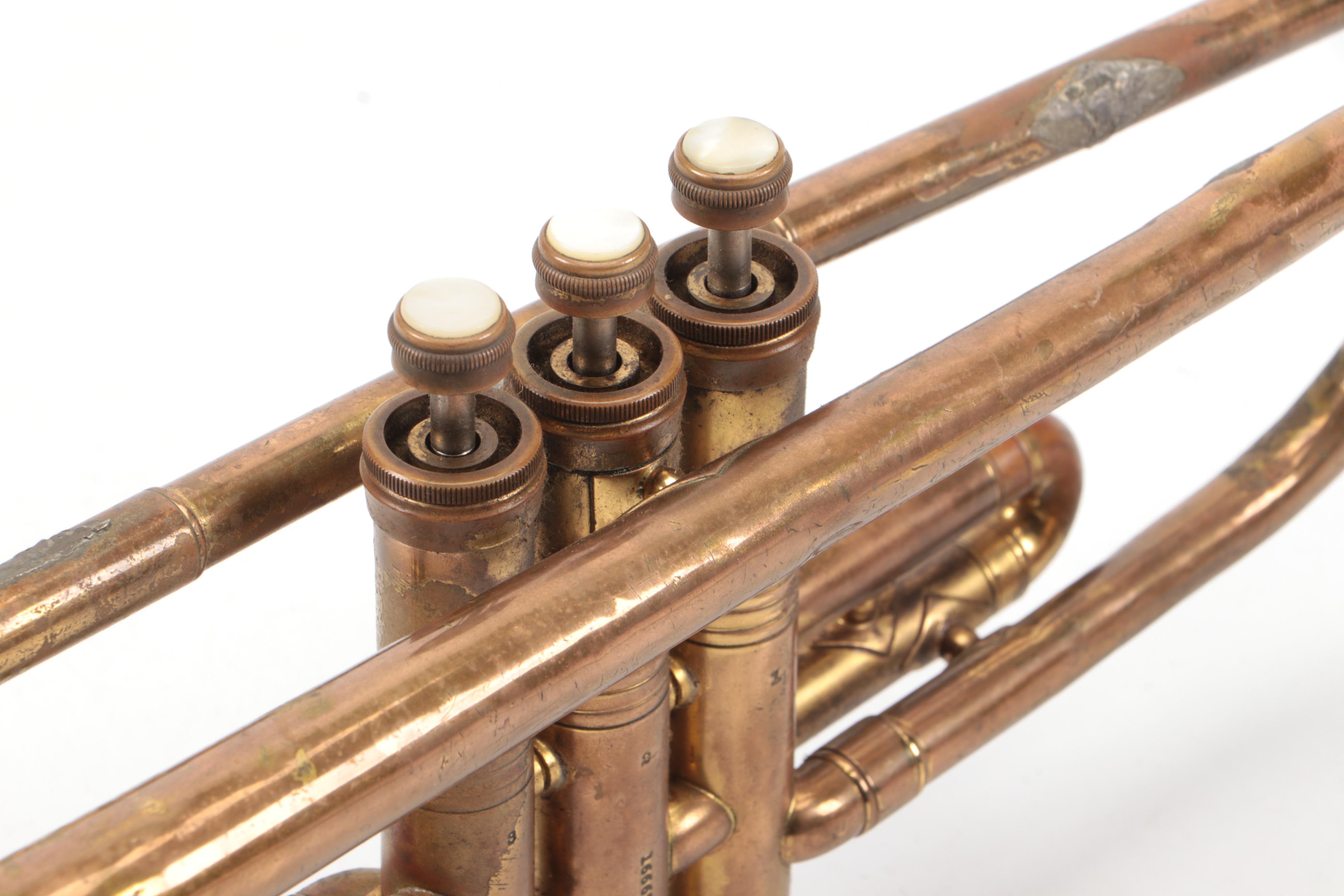 Conn Pan-American 58B Trumpet and Mouthpieces, c. 1948