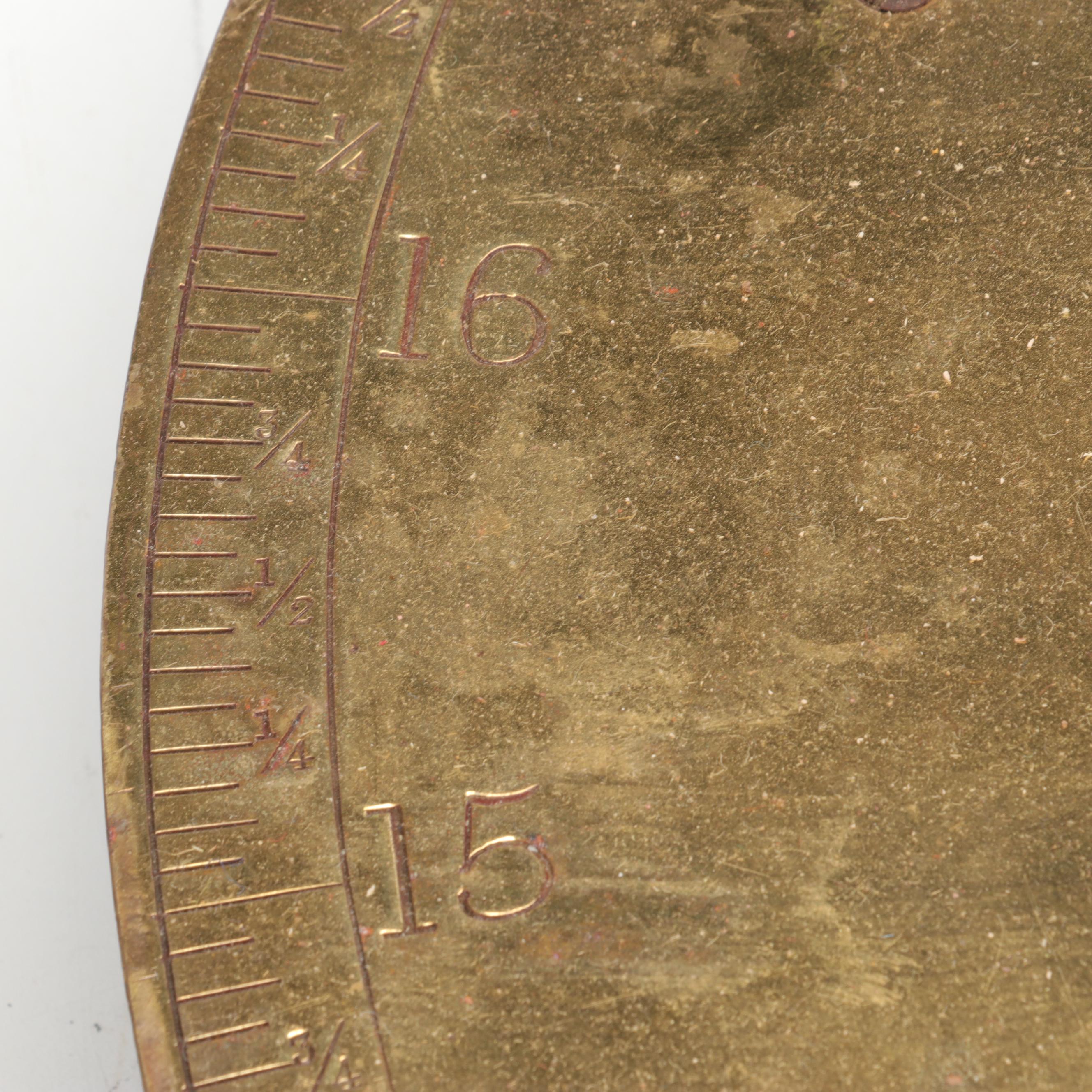 English Salter No. 85 Brass Spring Balance Scale