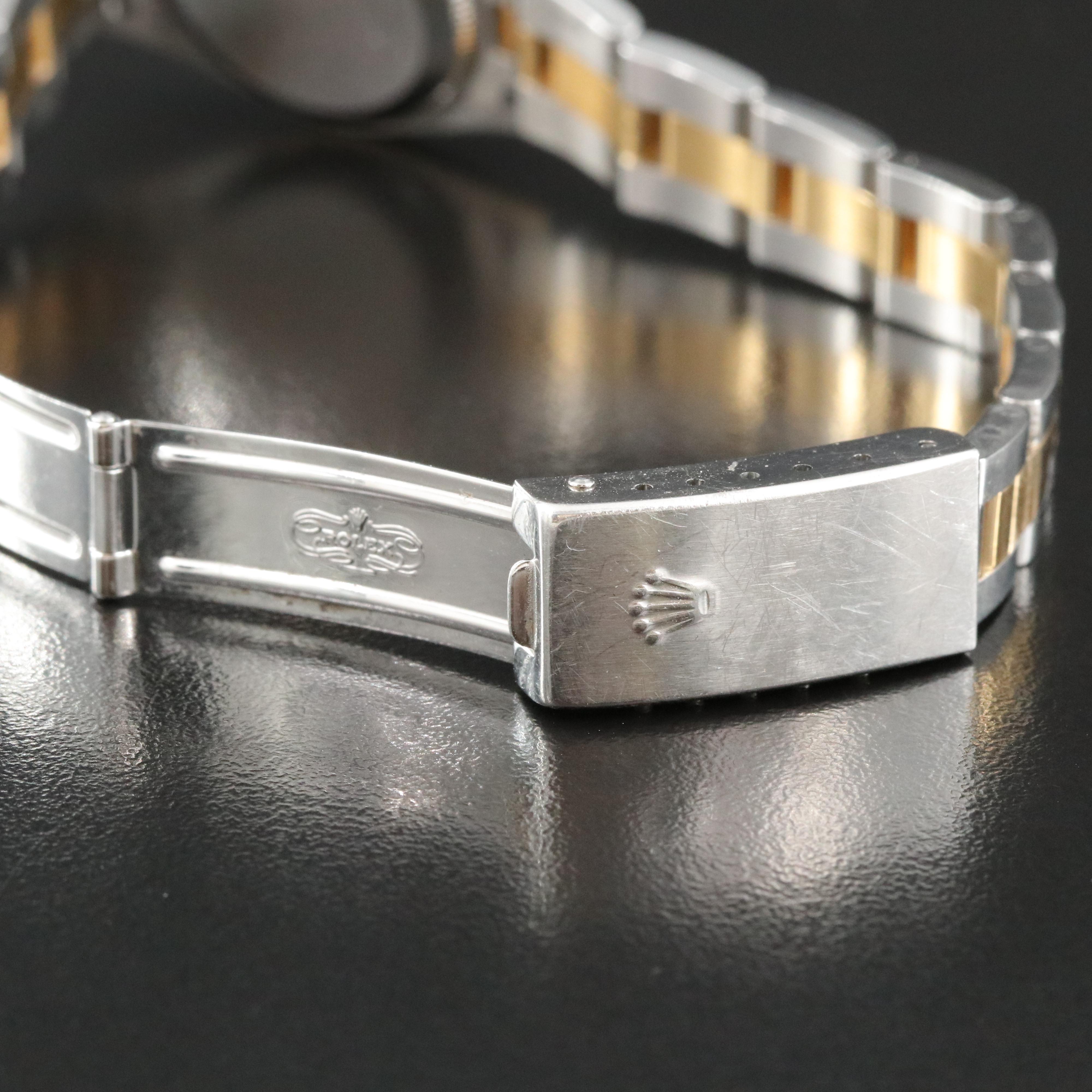 2002 Rolex White Mother-of-Pearl Factory Diamond Dial Datejust Watch