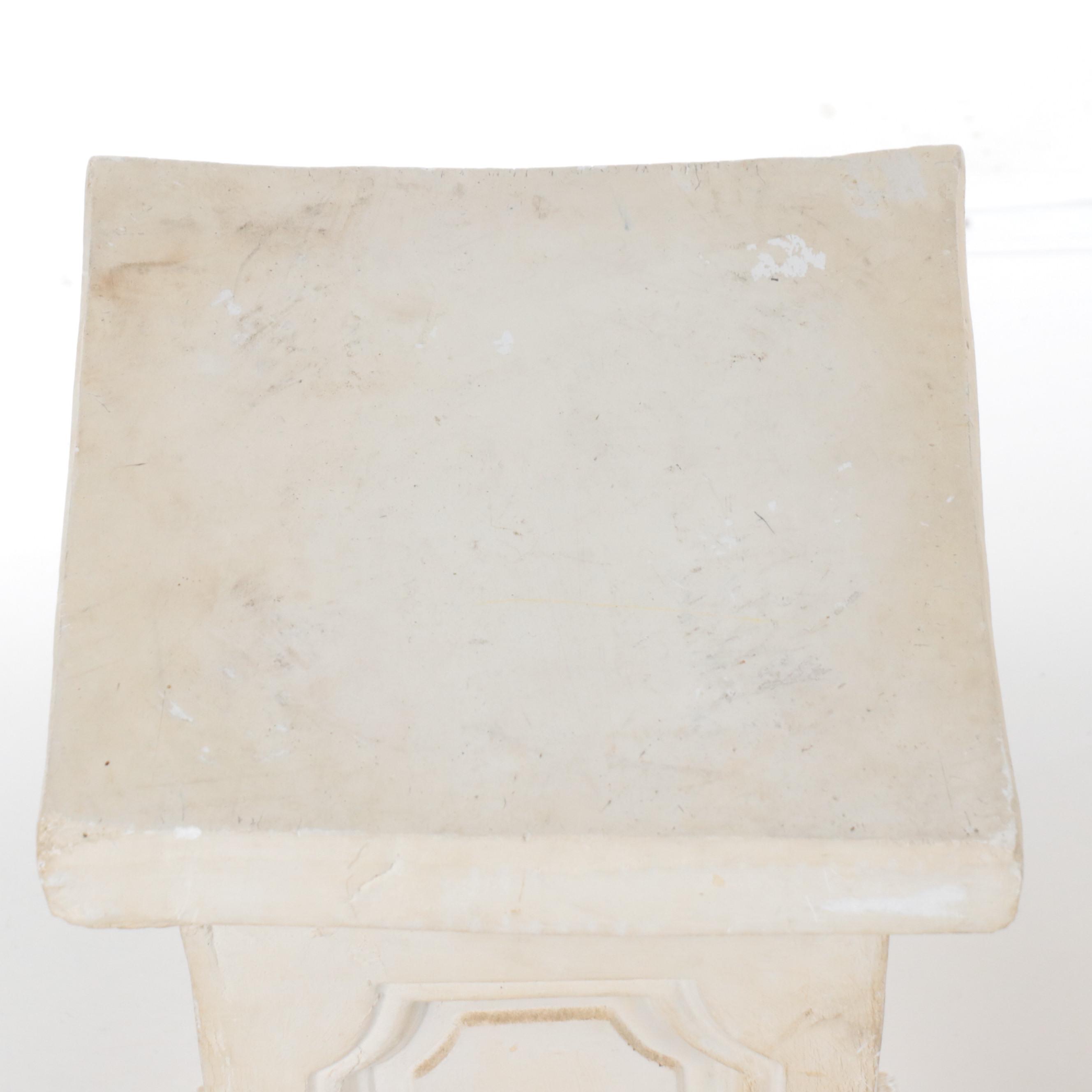 Pair of Neoclassical Style Plaster Stands