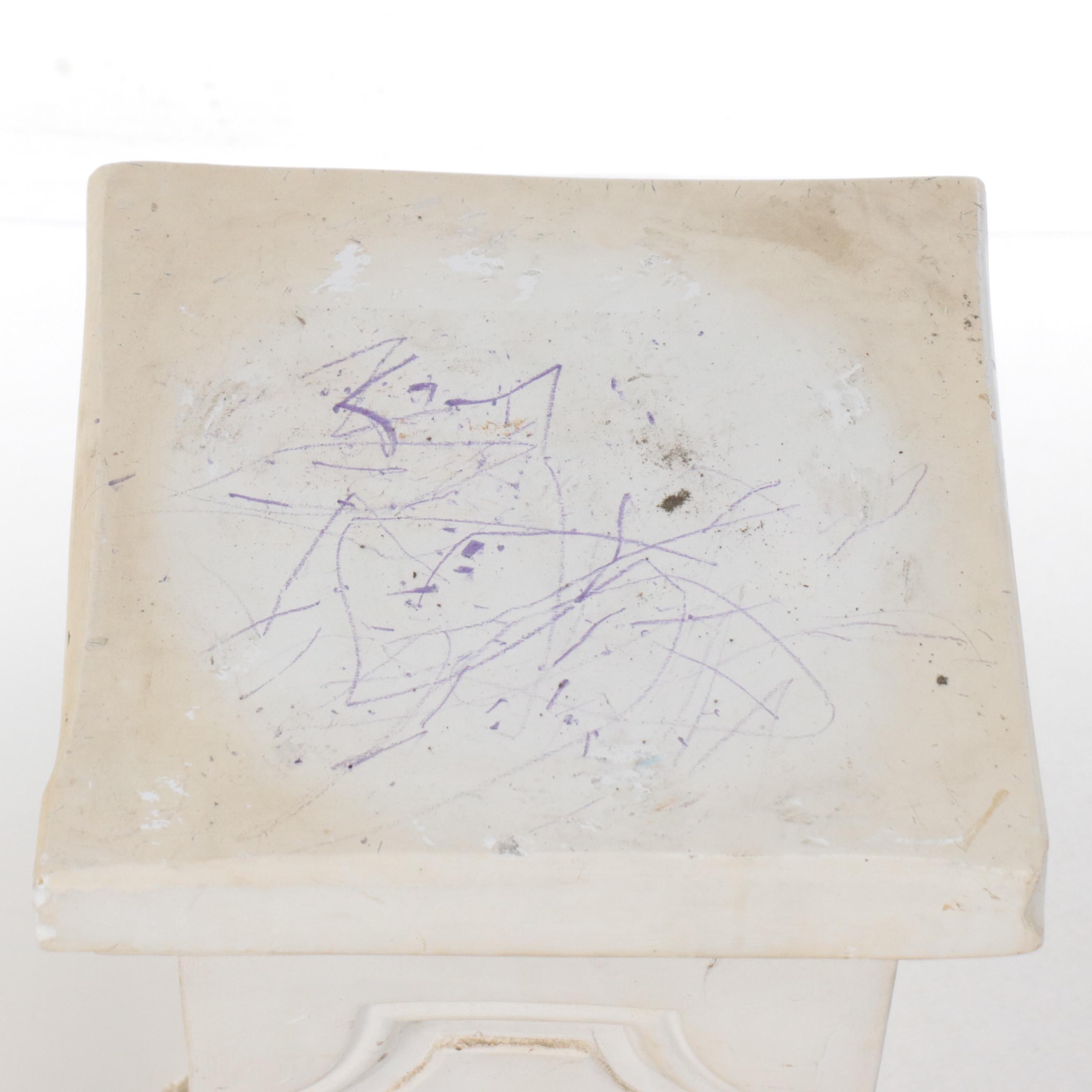 Pair of Neoclassical Style Plaster Stands