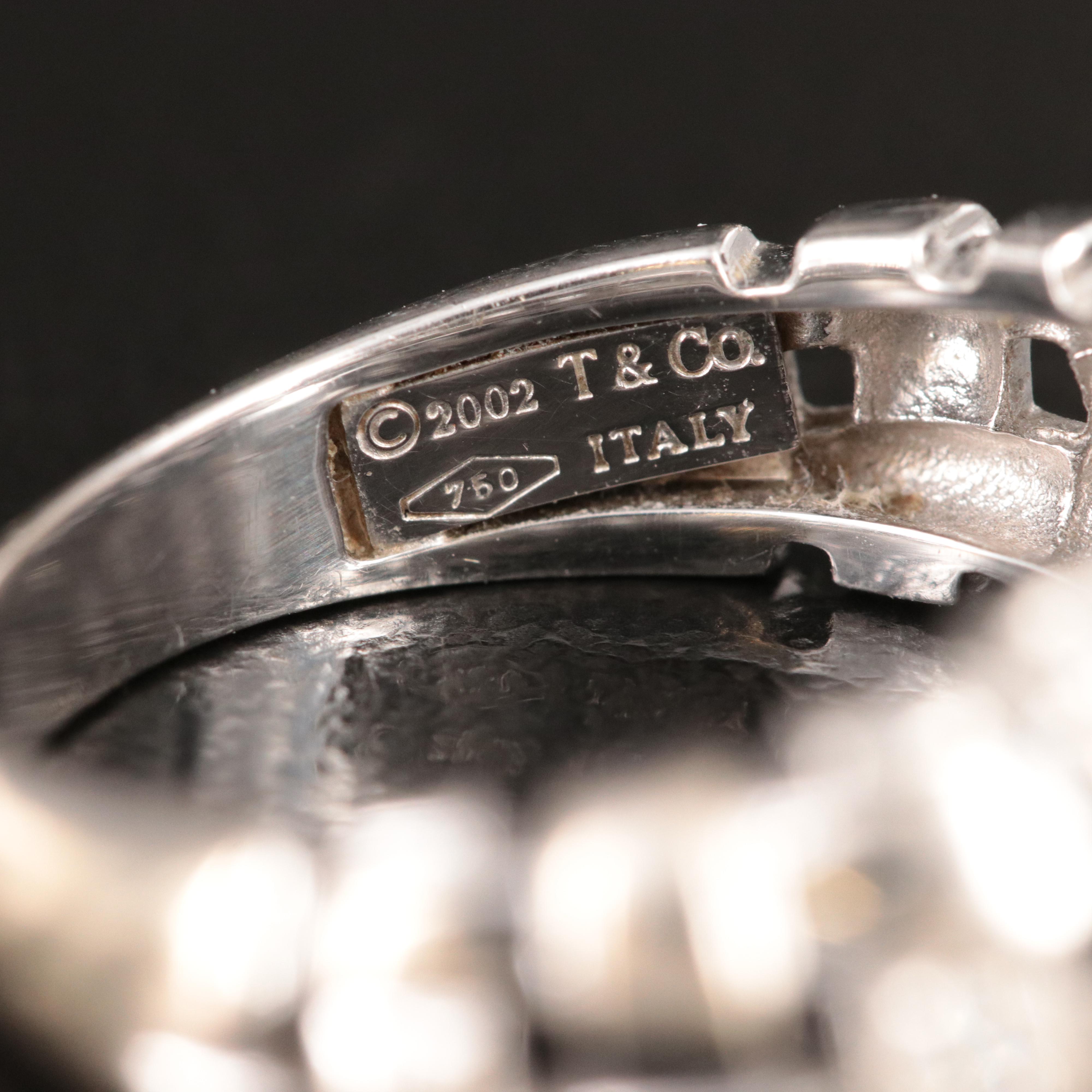 Tiffany & Co. Vannerie 18K 0.32 CTW Diamond Basket Weave Ring