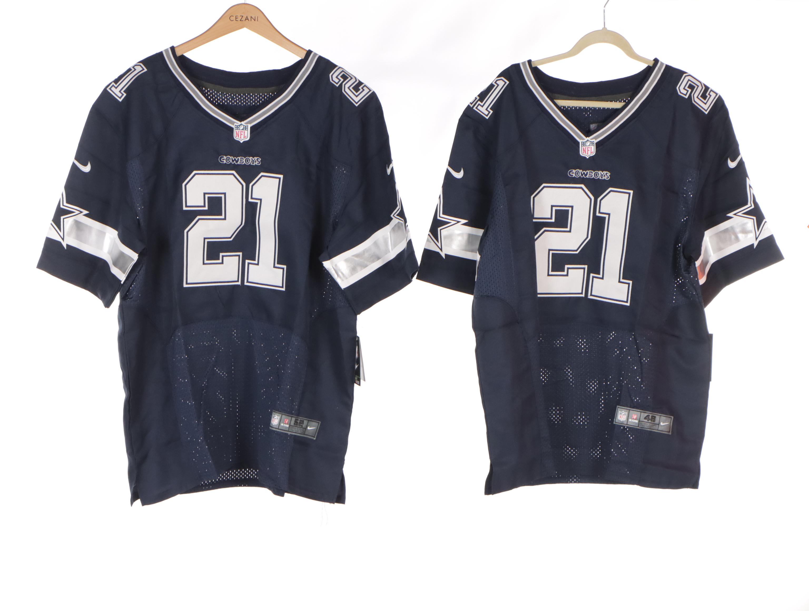 Tom Brady, Ezekiel Elliott, Junior Seau, and More NFL Football Jerseys