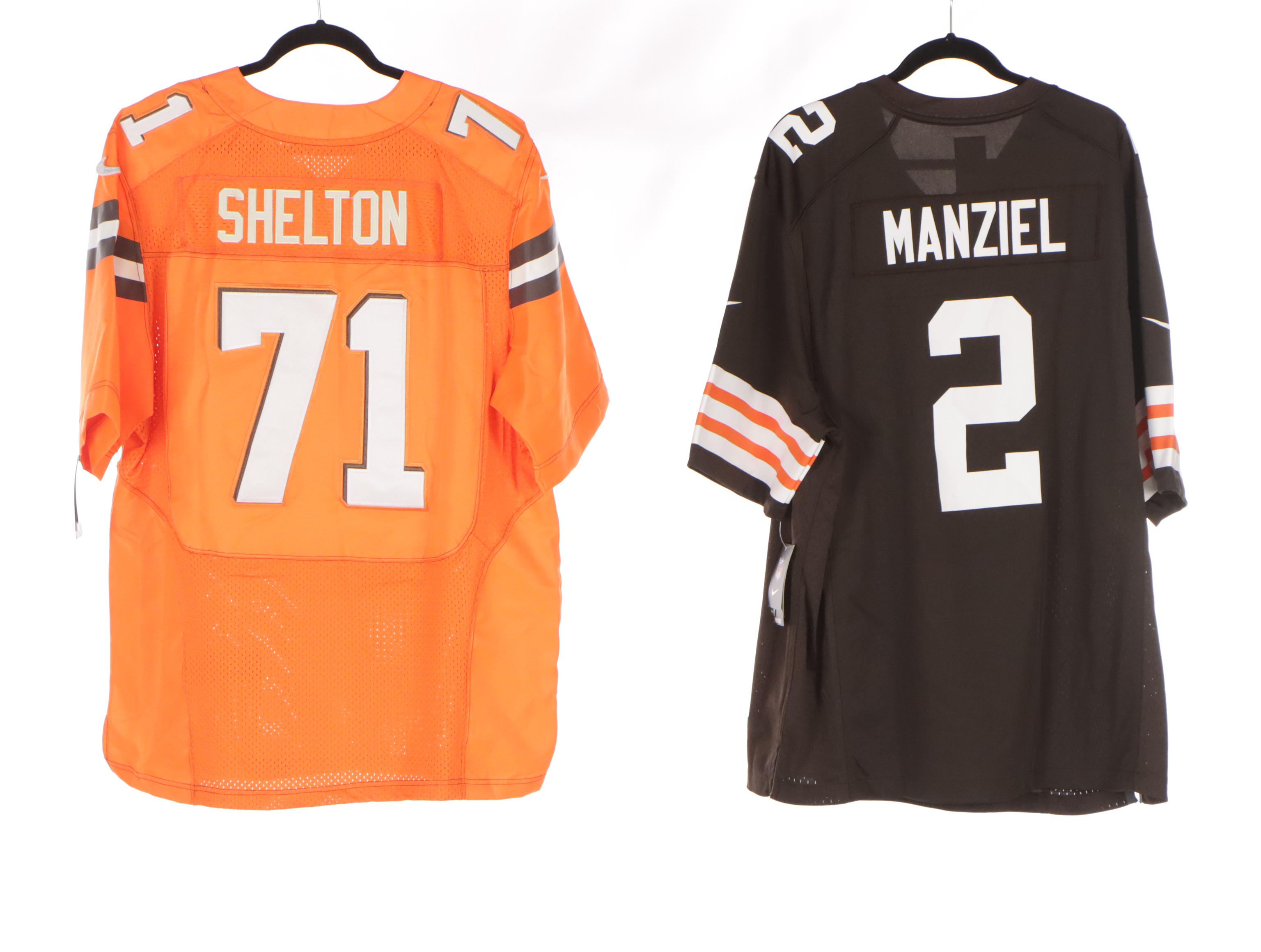 Tom Brady, Ezekiel Elliott, Junior Seau, and More NFL Football Jerseys