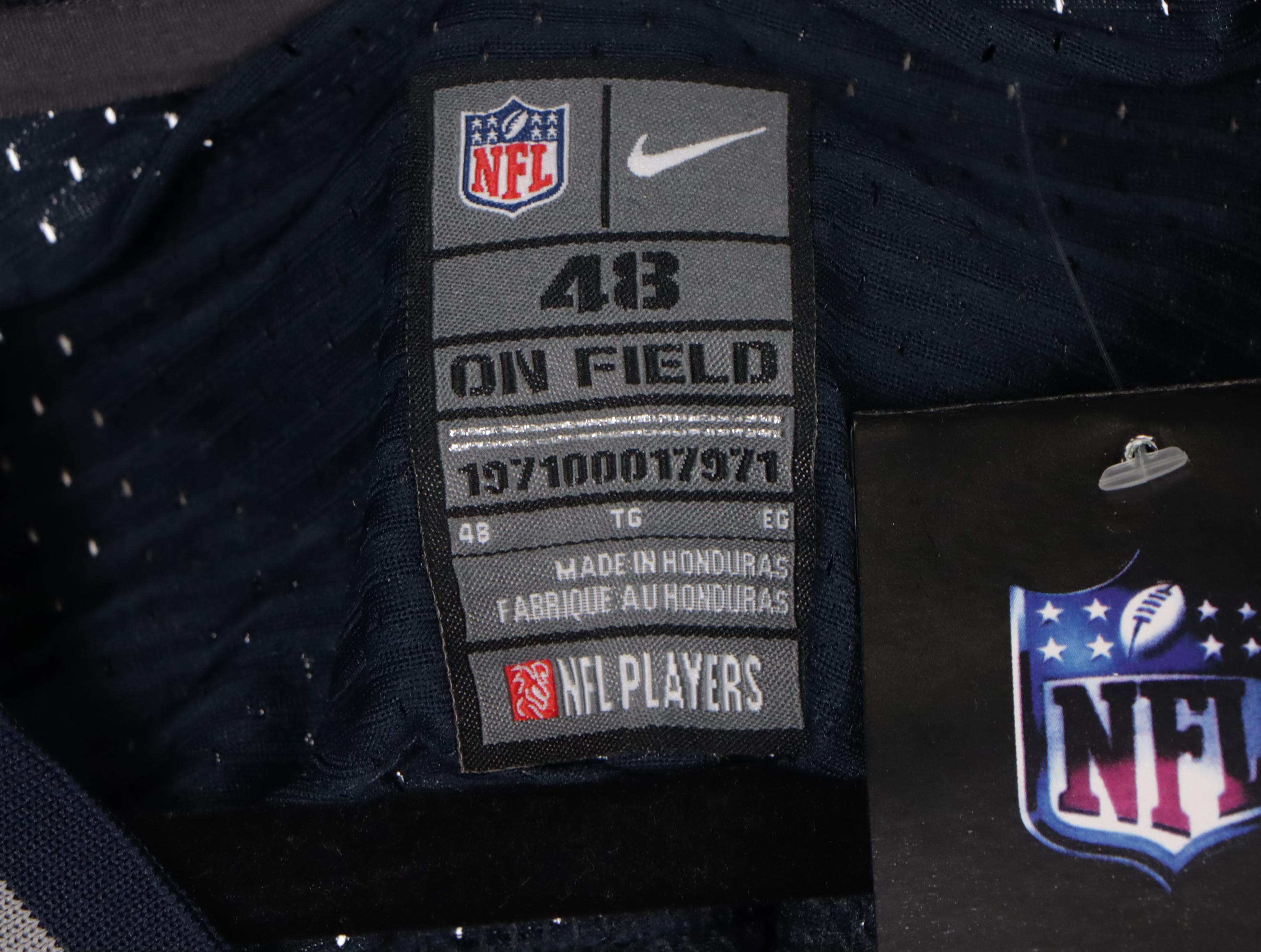 Tom Brady, Ezekiel Elliott, Junior Seau, and More NFL Football Jerseys