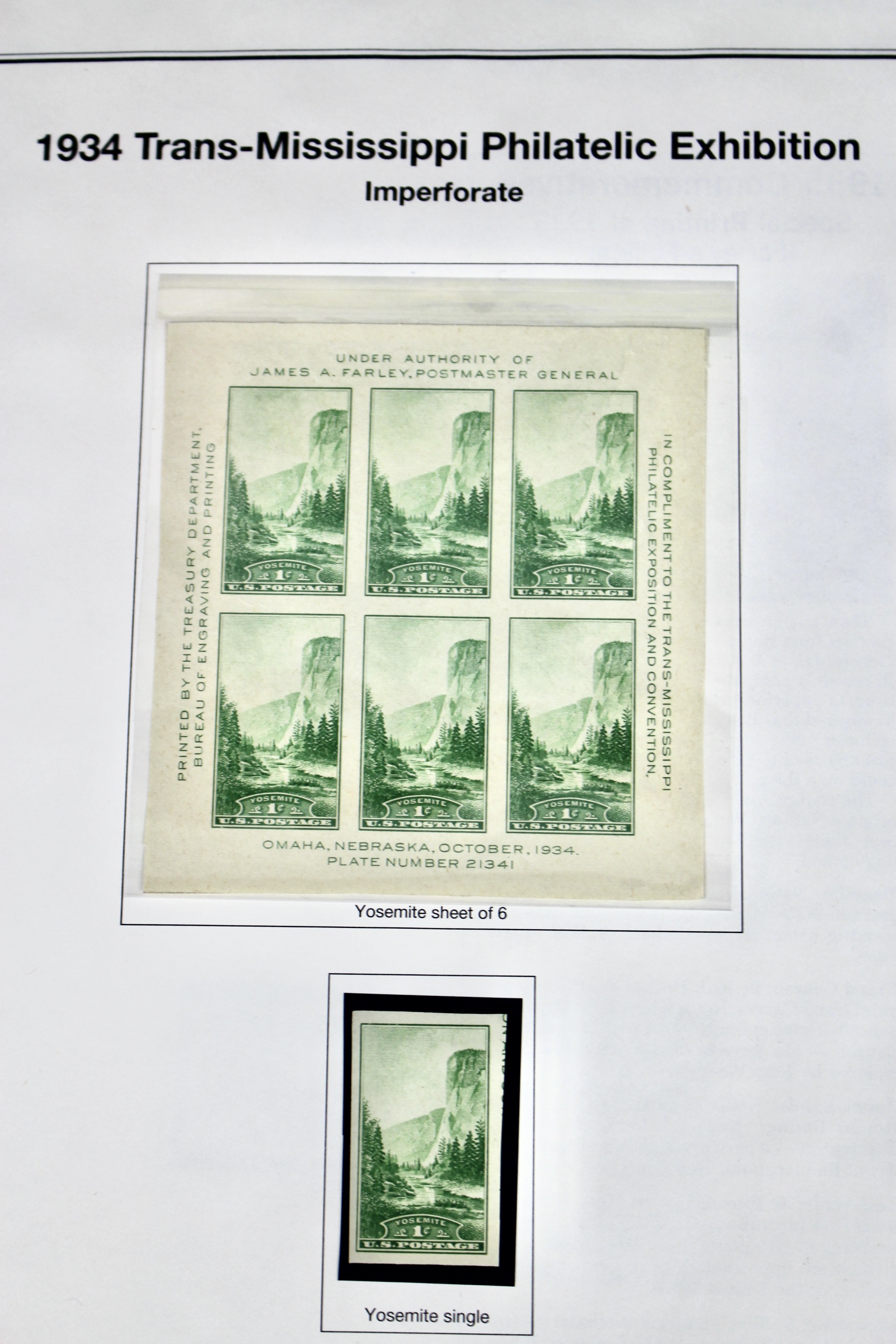 Farley Postage Stamp Collection