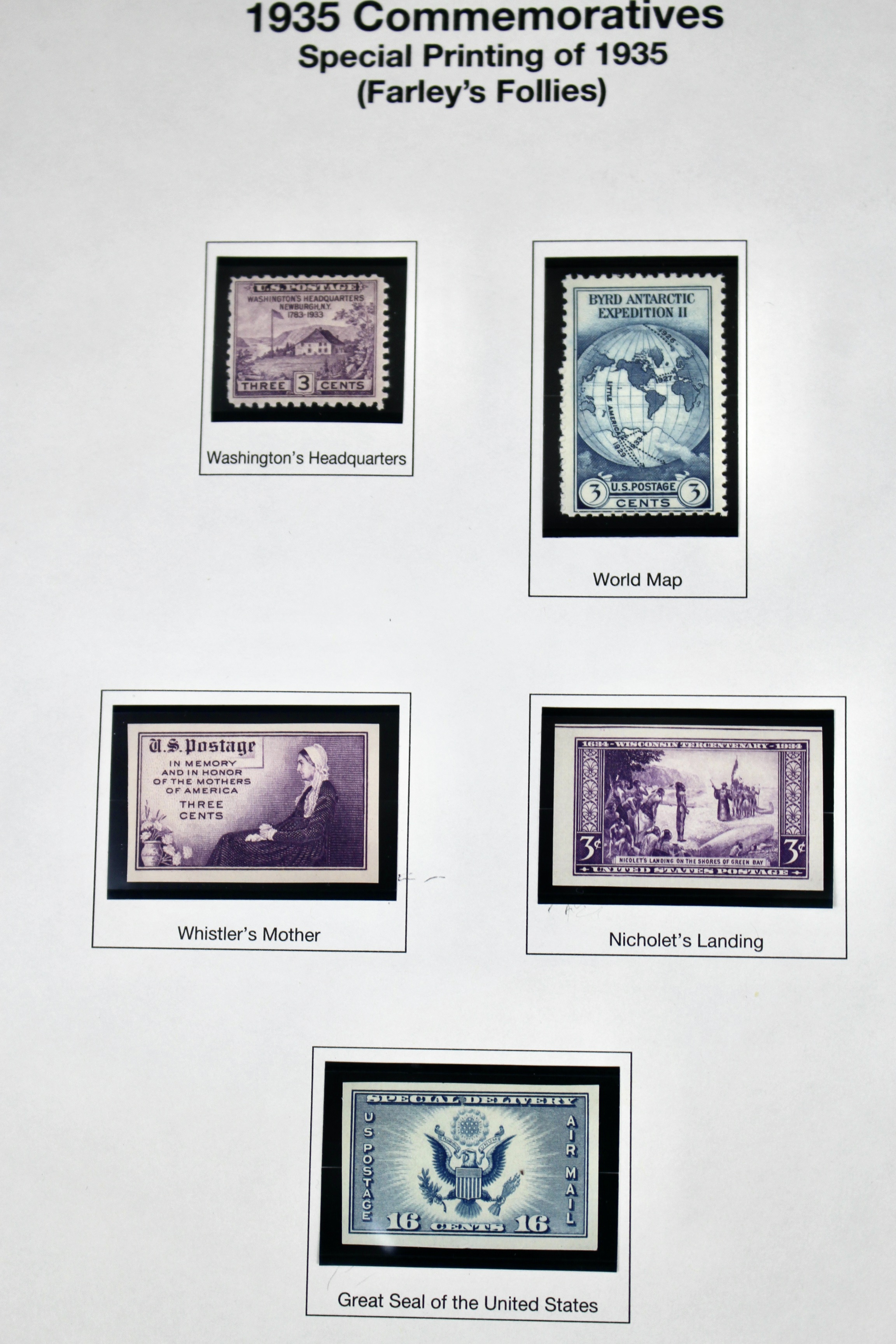 Farley Postage Stamp Collection