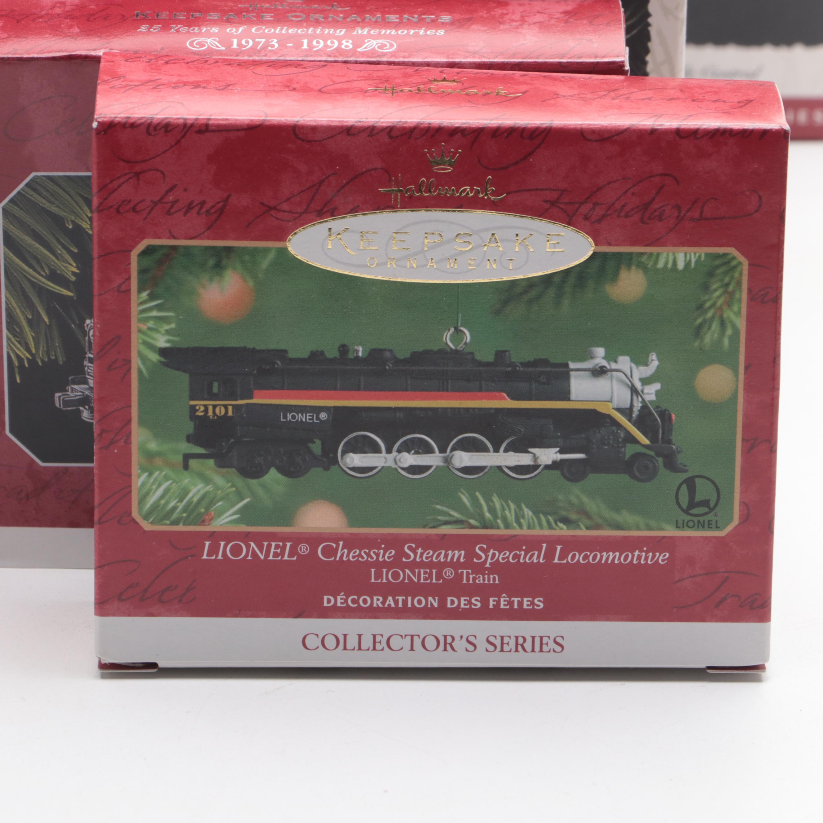 Hallmark Keepsake Trains and Planes Collector Ornaments
