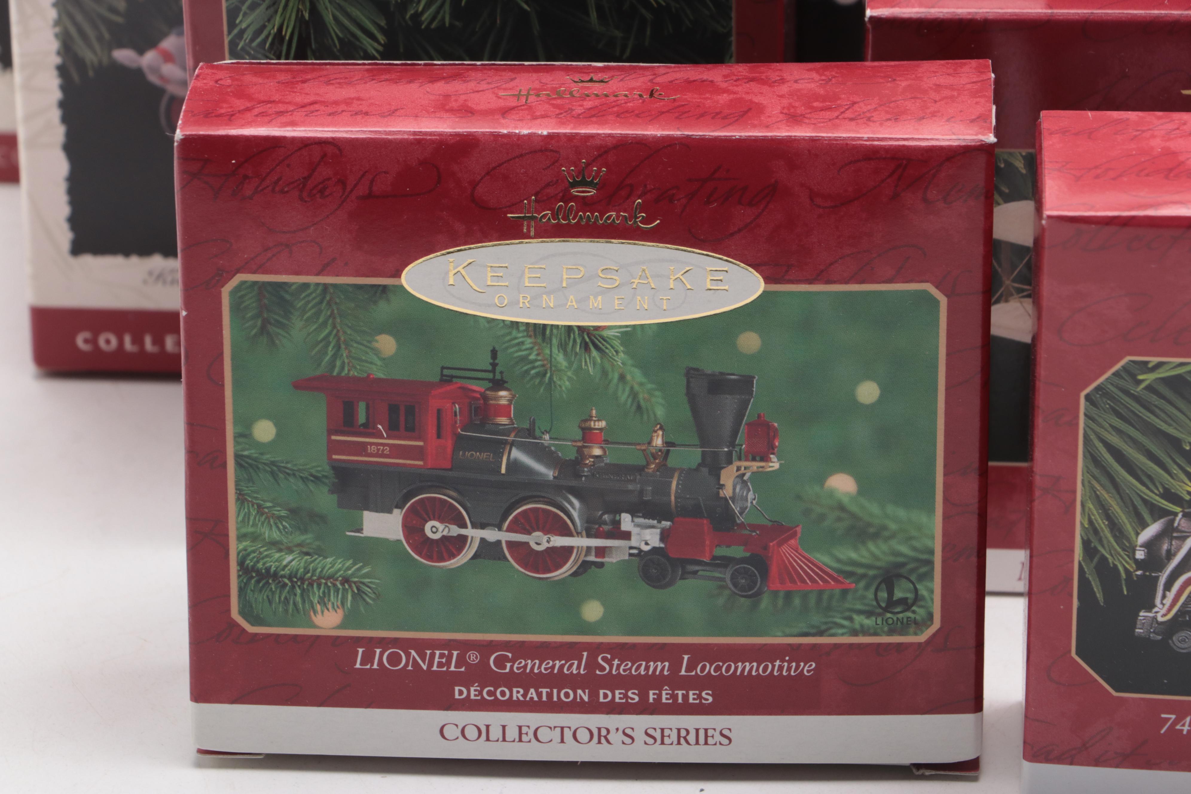 Hallmark Keepsake Trains and Planes Collector Ornaments