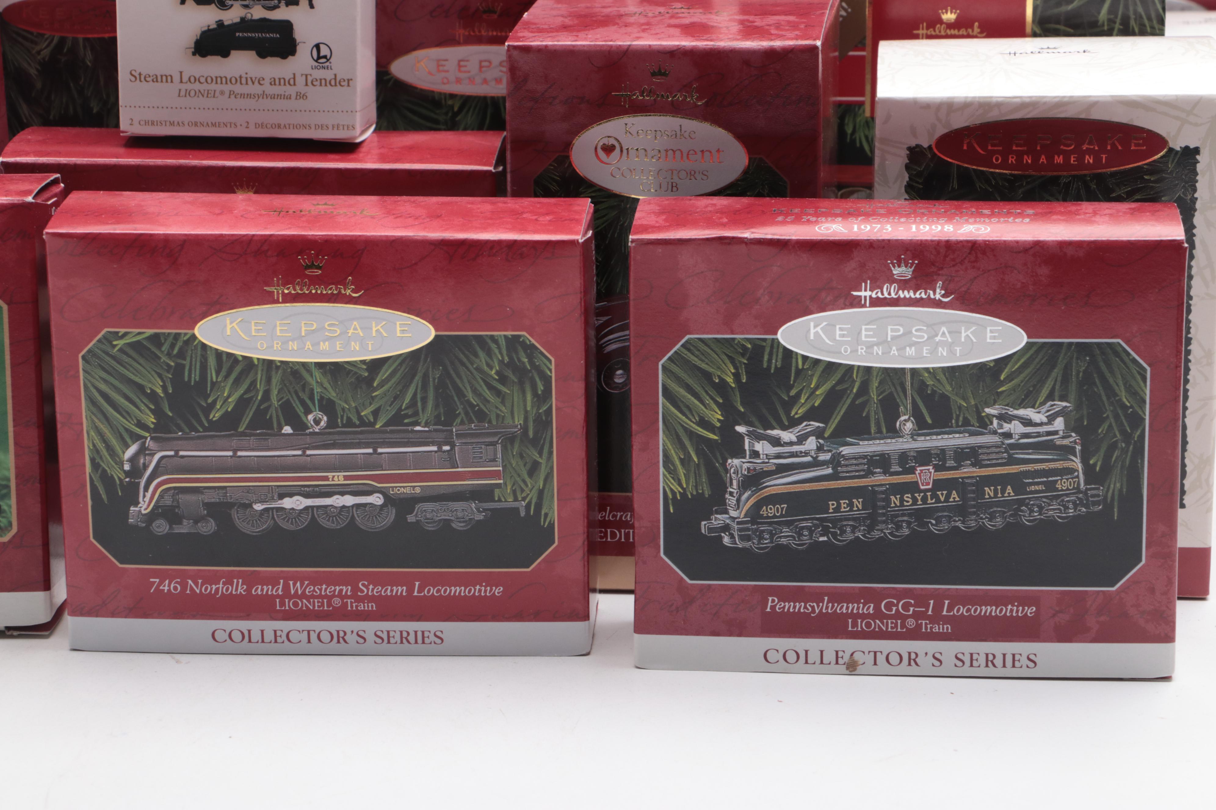 Hallmark Keepsake Trains and Planes Collector Ornaments