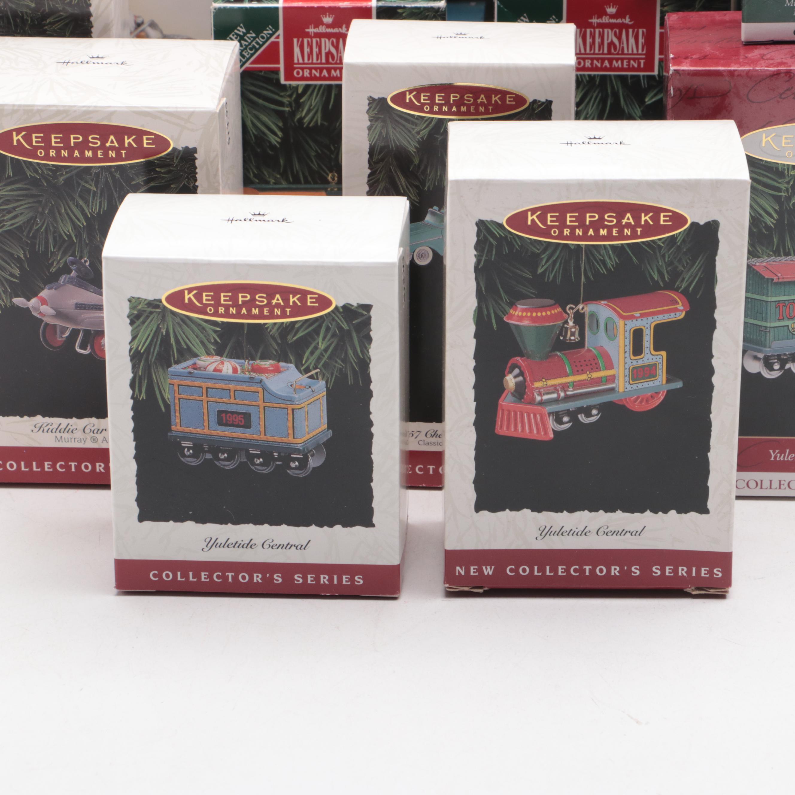 Hallmark Keepsake Trains and Planes Collector Ornaments