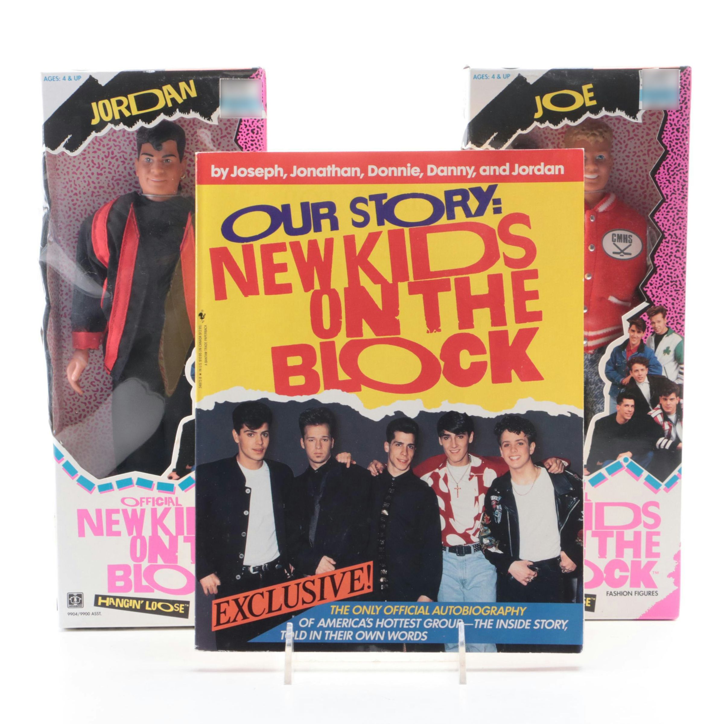 Hasbro New Kids on the Block Fashion Figures with First Edition "Our Story" Book