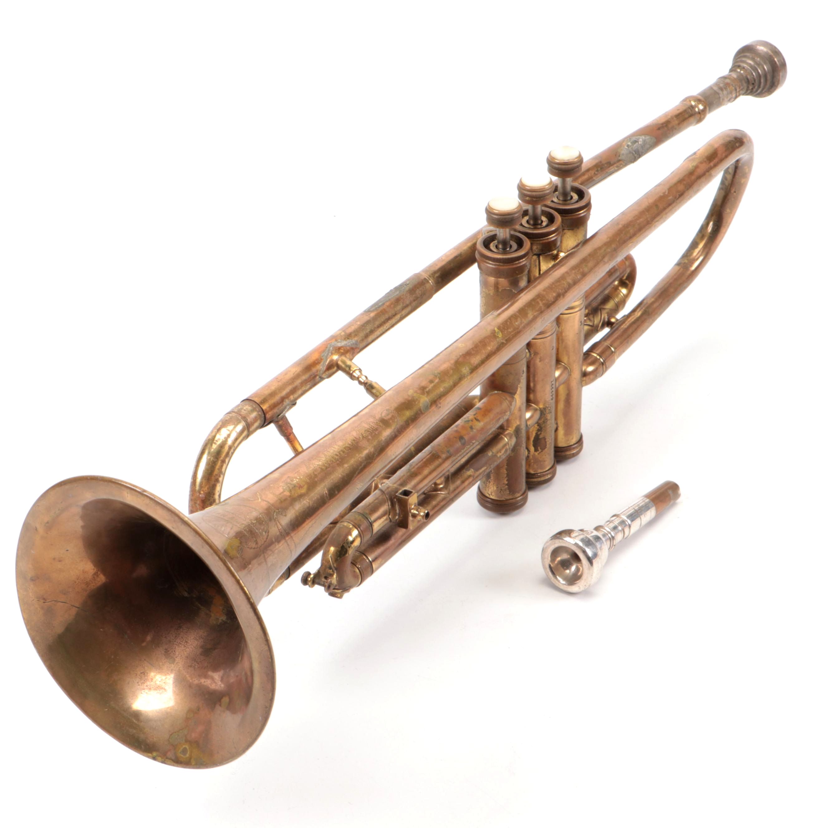 Conn Pan-American 58B Trumpet and Mouthpieces, c. 1948