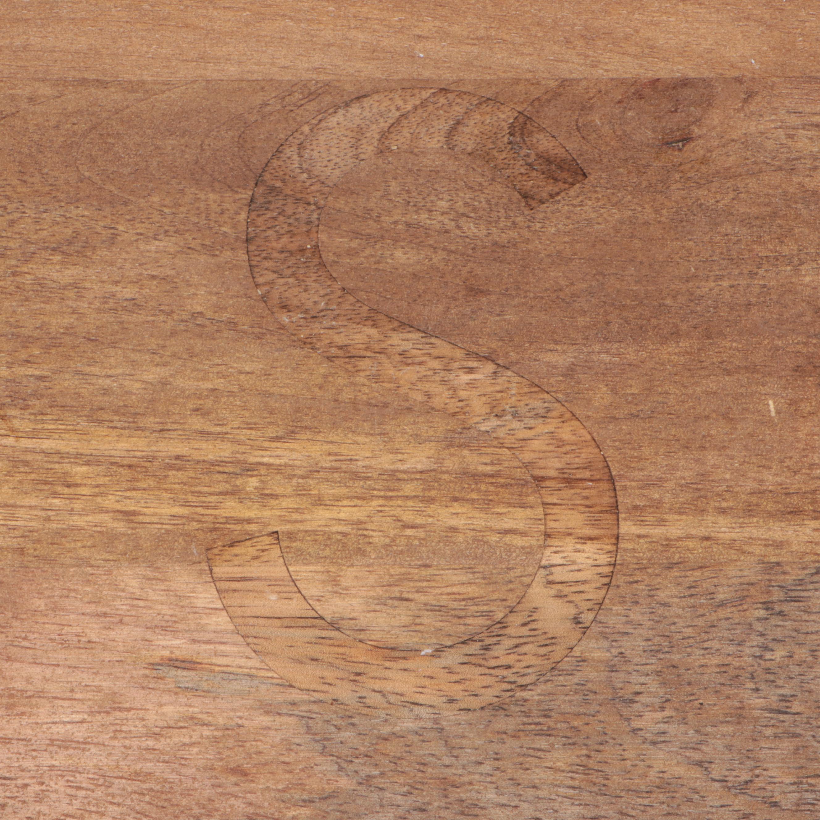 Monogrammed Barrel Top Lazy Susan with Pump Decanter and Shot Glasses