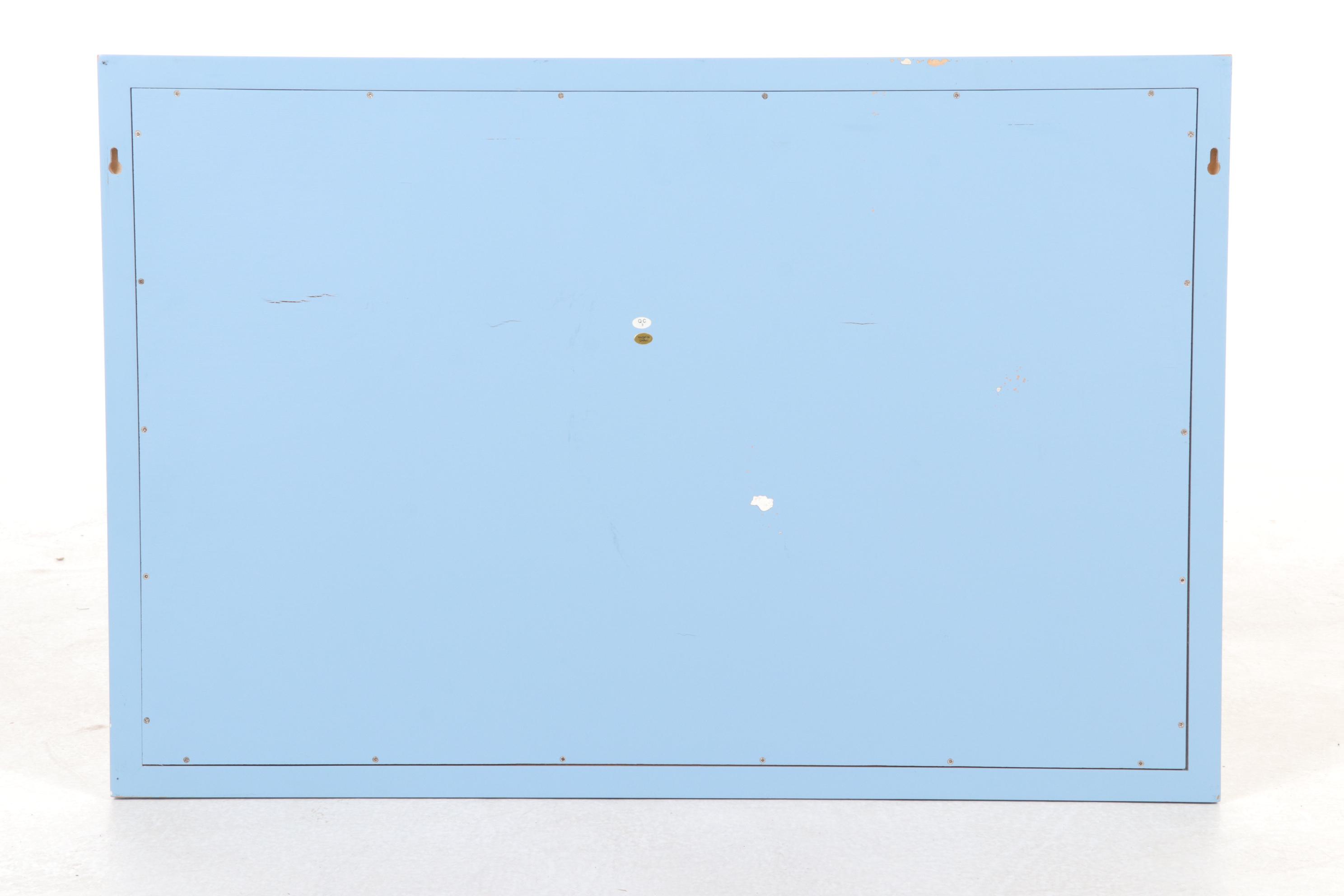 Wooden Lamp With Baseball Stitch Shade & Woody Wagon Cork Board