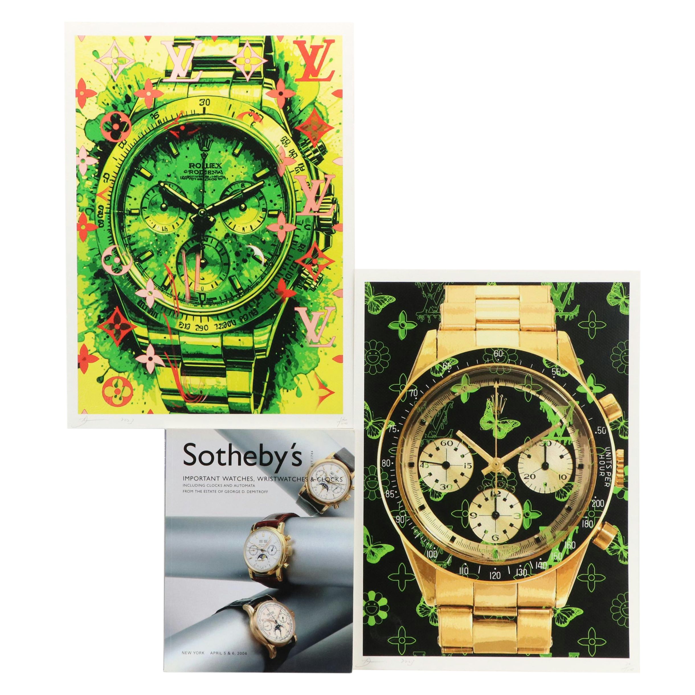 Death NYC Pop Art Graphic Prints of Rolex x Louis Vuitton and More, 2023