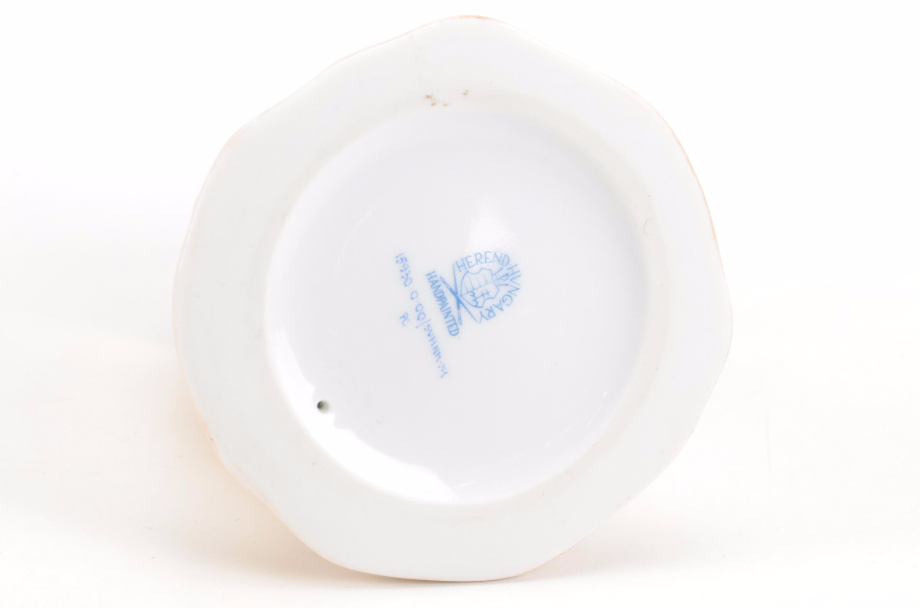 Herend Black Fishnet with Gold "Hatching Crocodile Baby" Porcelain Figurine