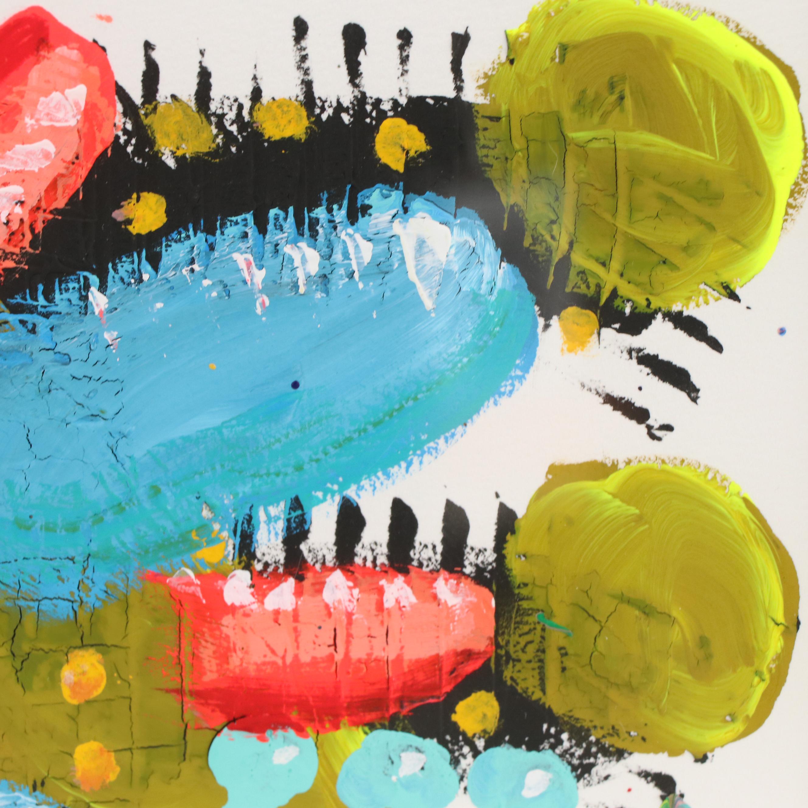 Jeffrey Scott Lewis Abstract Acrylic Painting