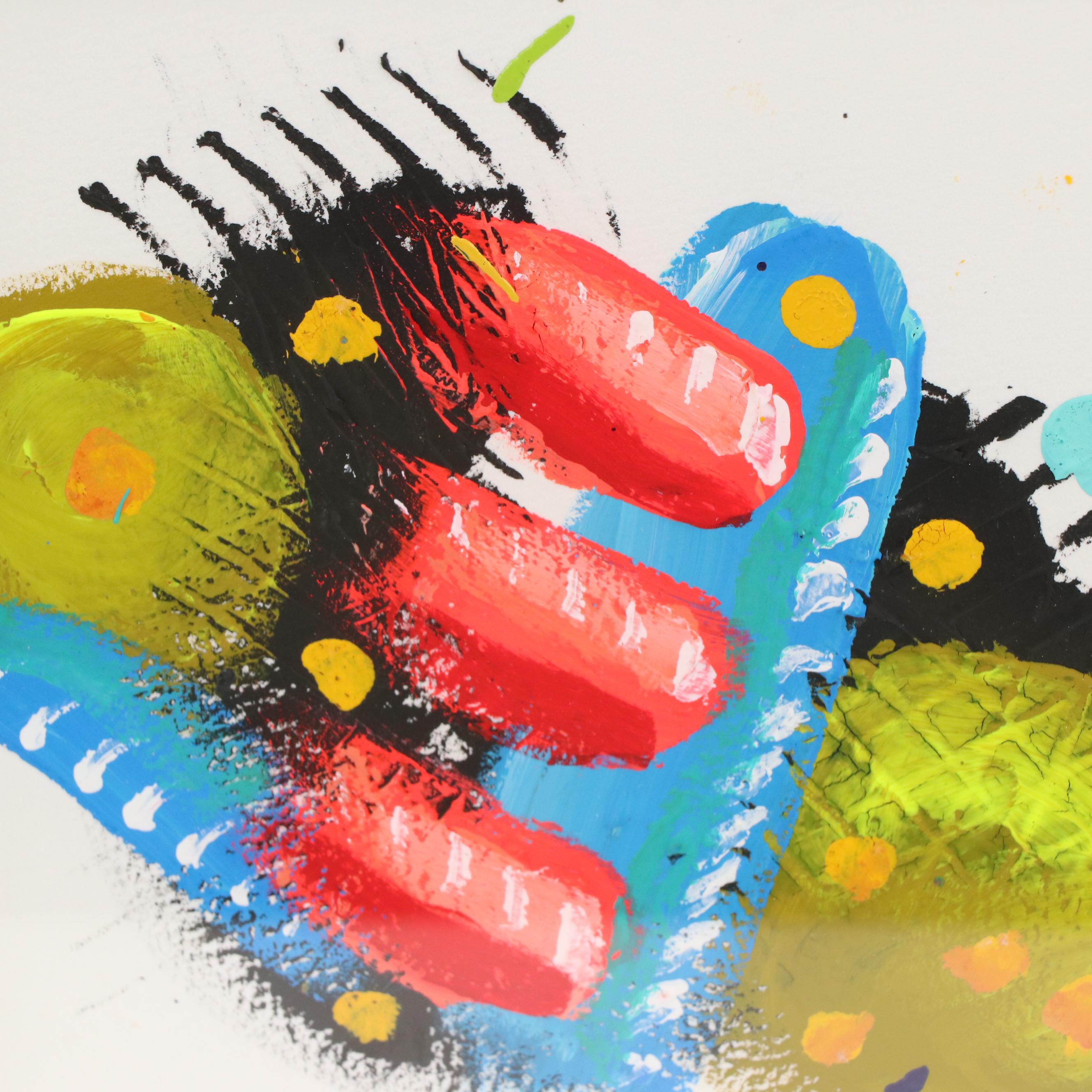 Jeffrey Scott Lewis Abstract Acrylic Painting